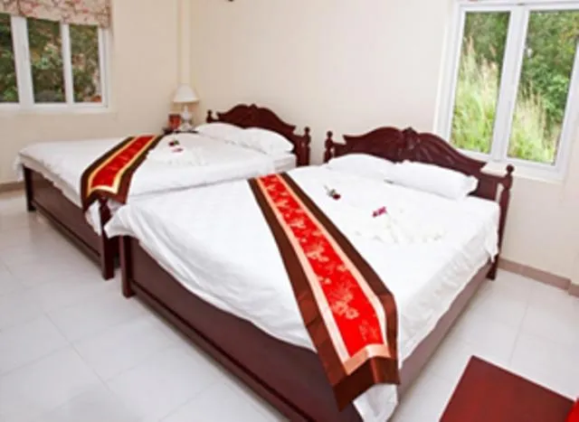 Bed in Nathalie's Vung Tau Hotel