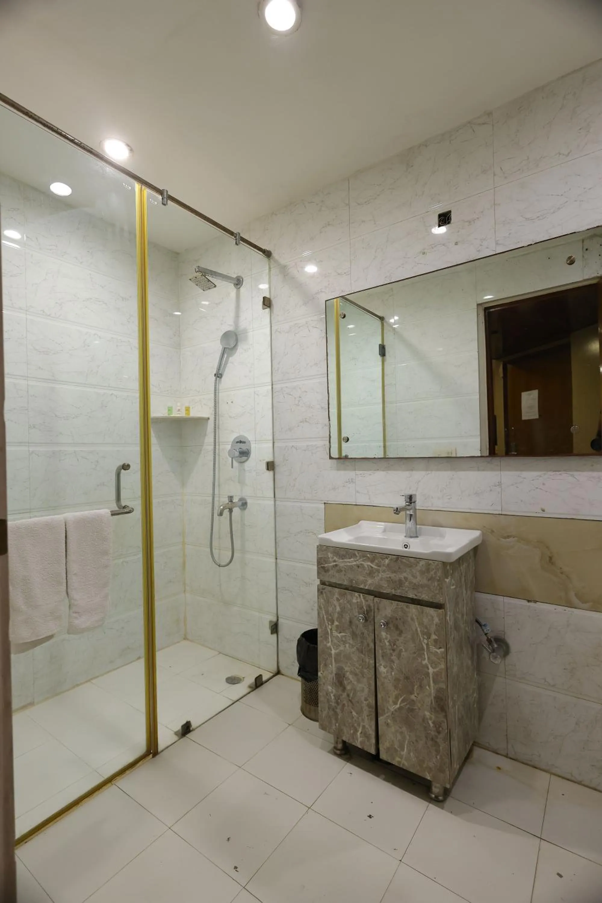 Shower in Airport Hotel Ramhan Palace Mahipalpur