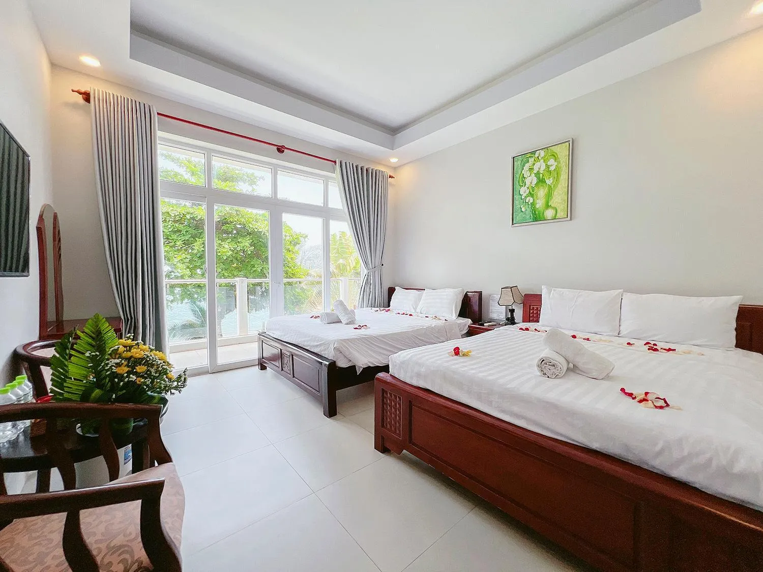 Bed in Sand Beach Resort