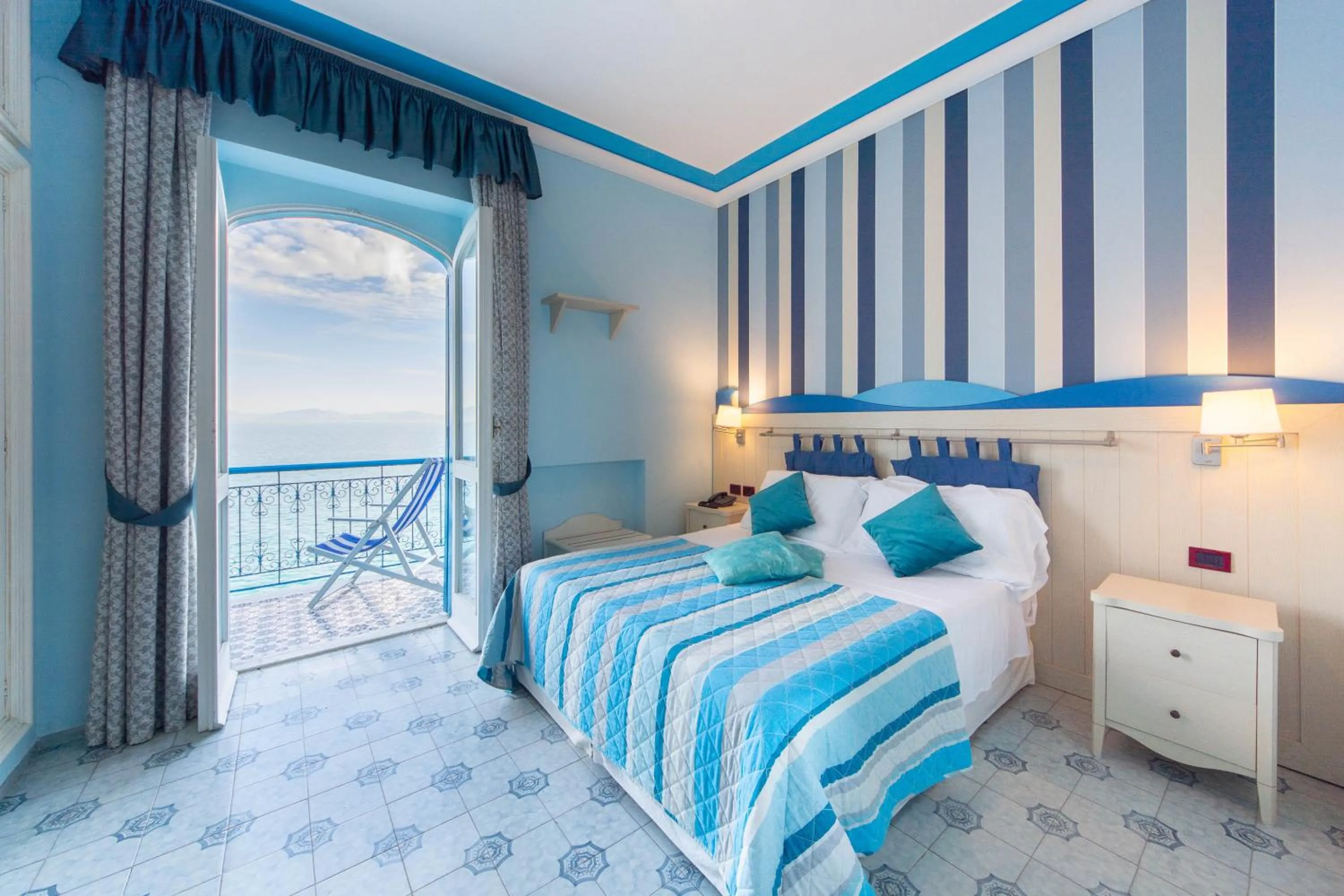 Bed in Hotel Villa San Michele