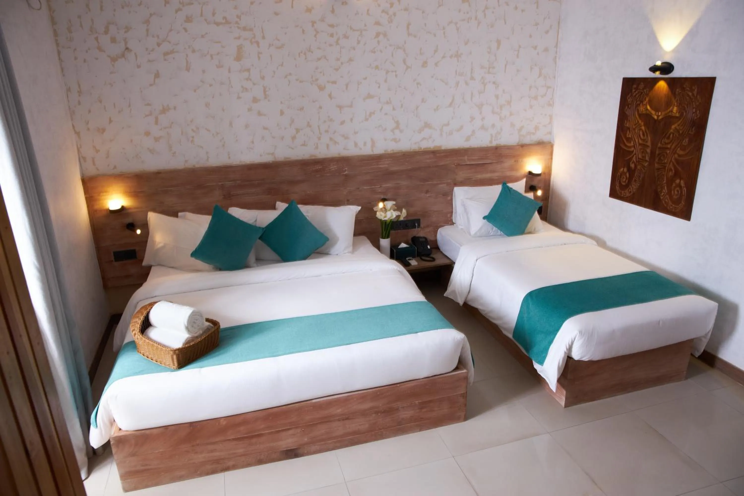 Bed in Seahorse Hotel & Spa