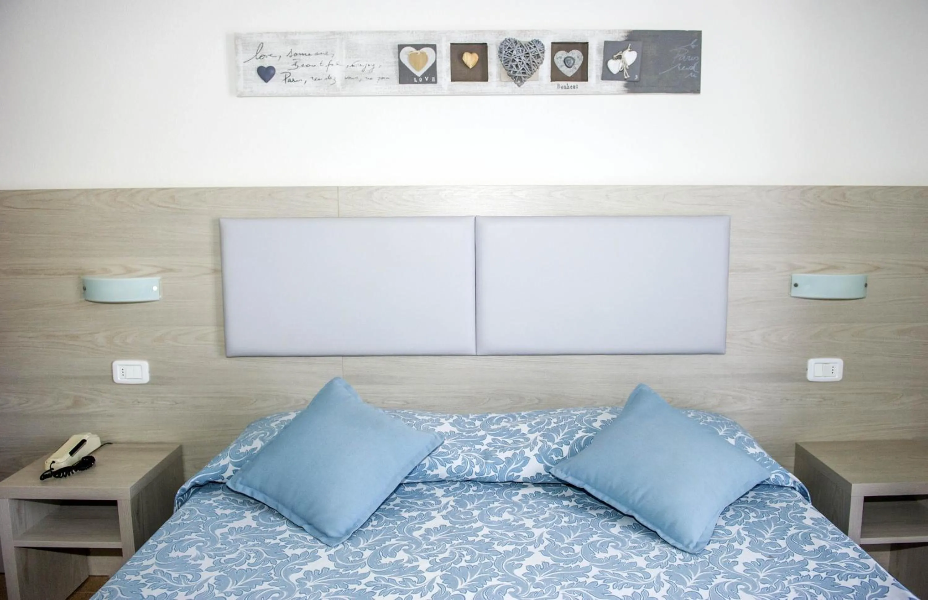 Decorative detail, Bed in Hotel Lucerna