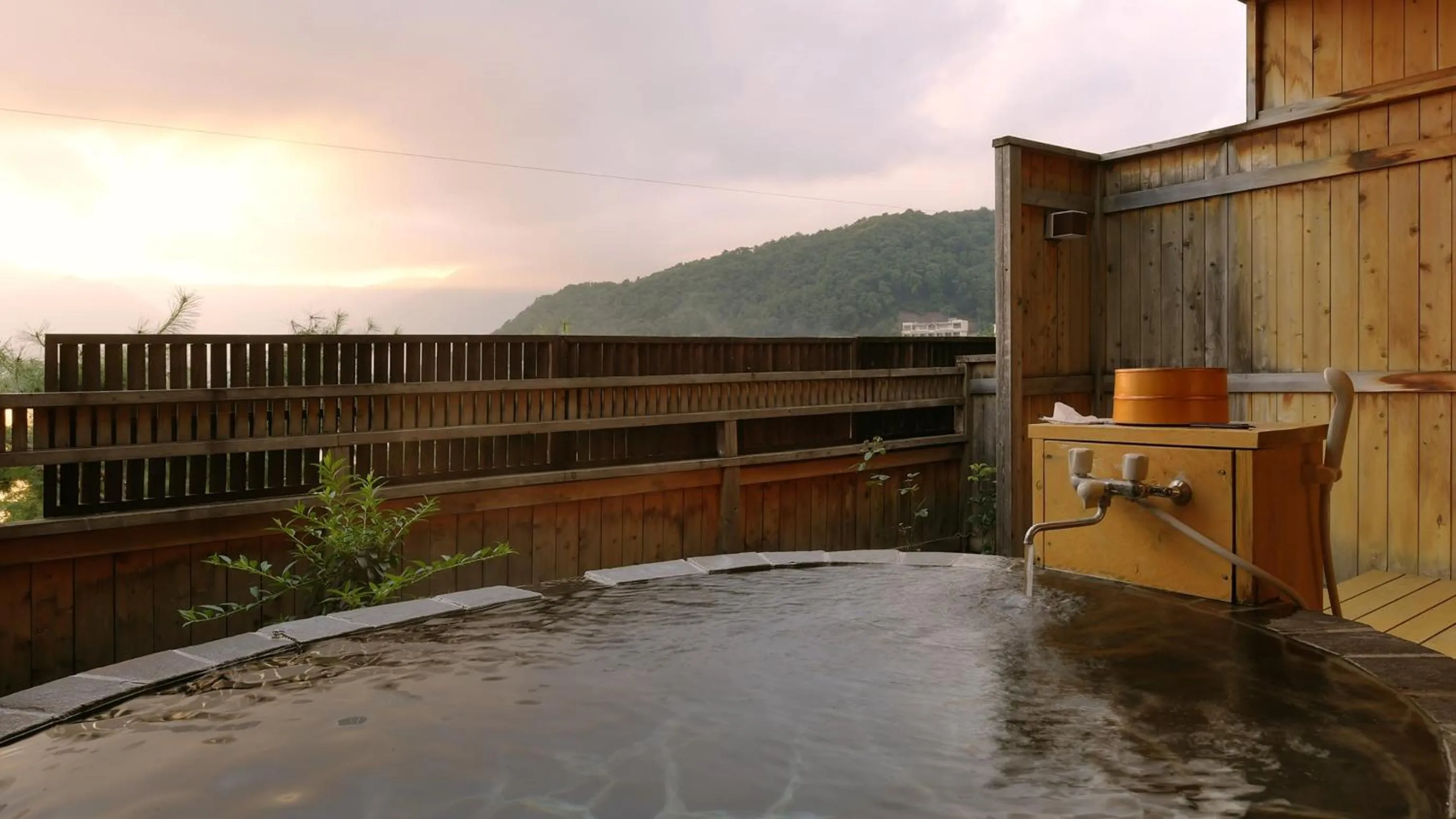Open Air Bath in Hotel Koryu