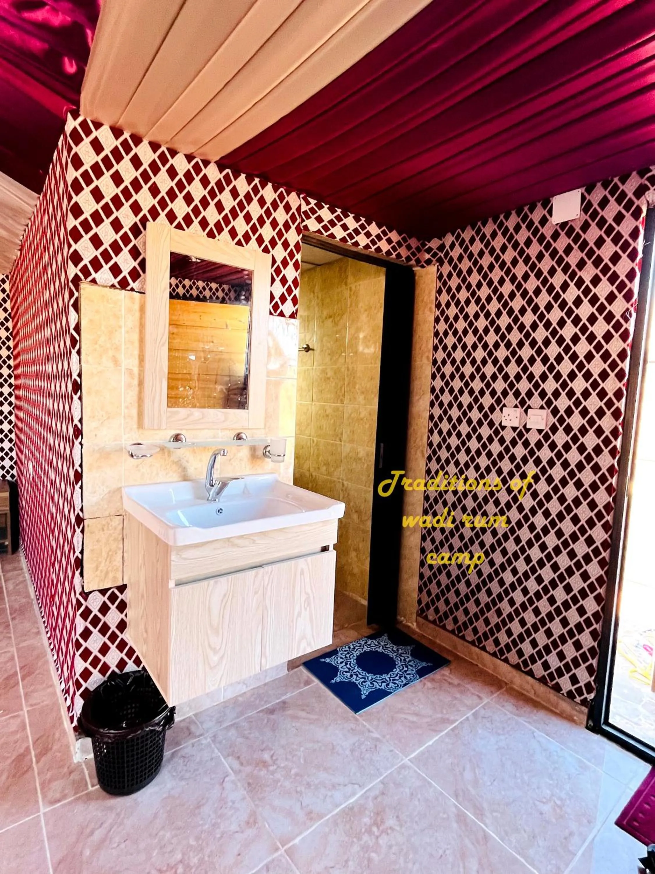 Bathroom in Traditions of Wadi Rum camp & jeep tour