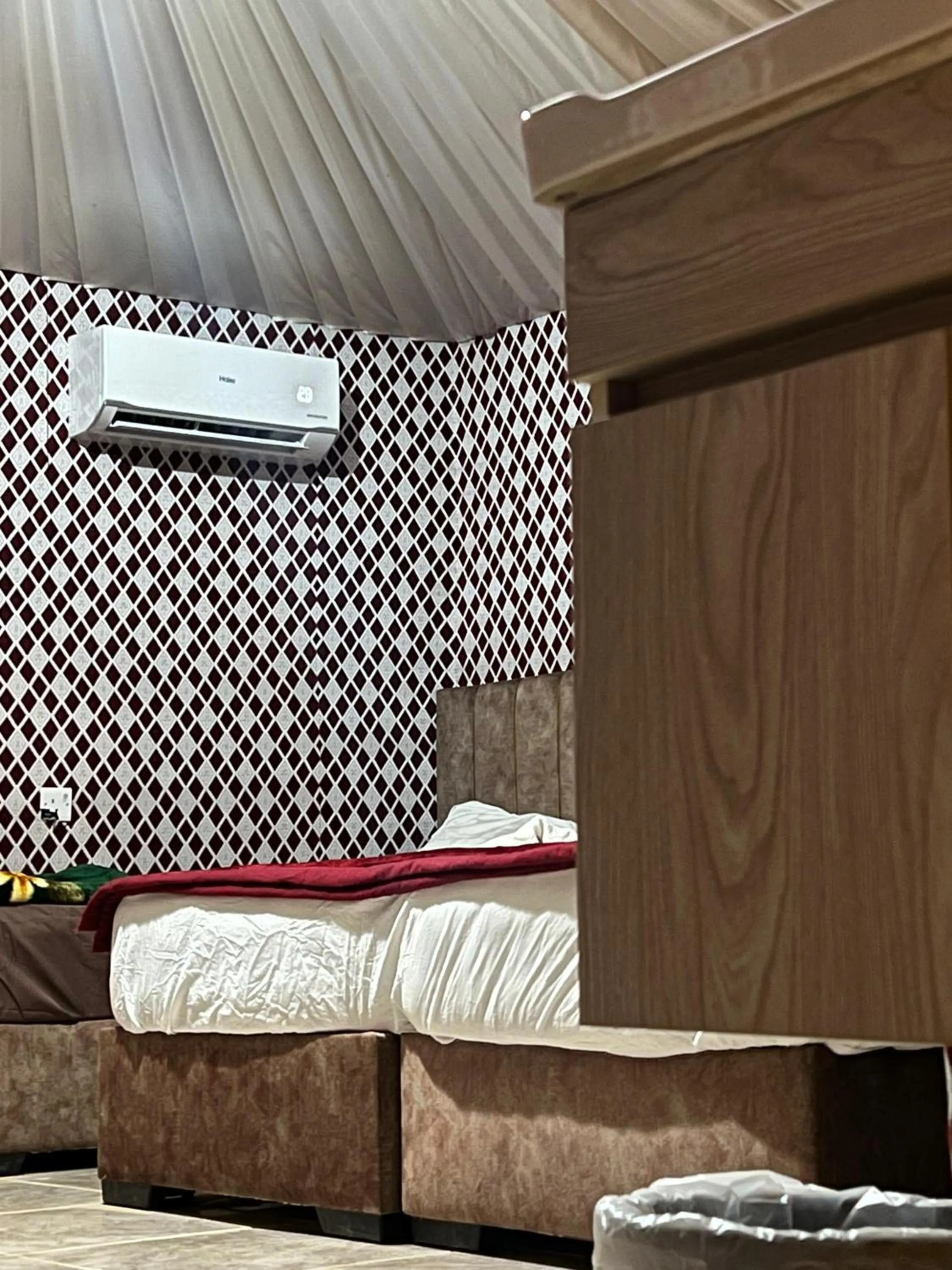 Bed in Traditions of Wadi Rum camp & jeep tour