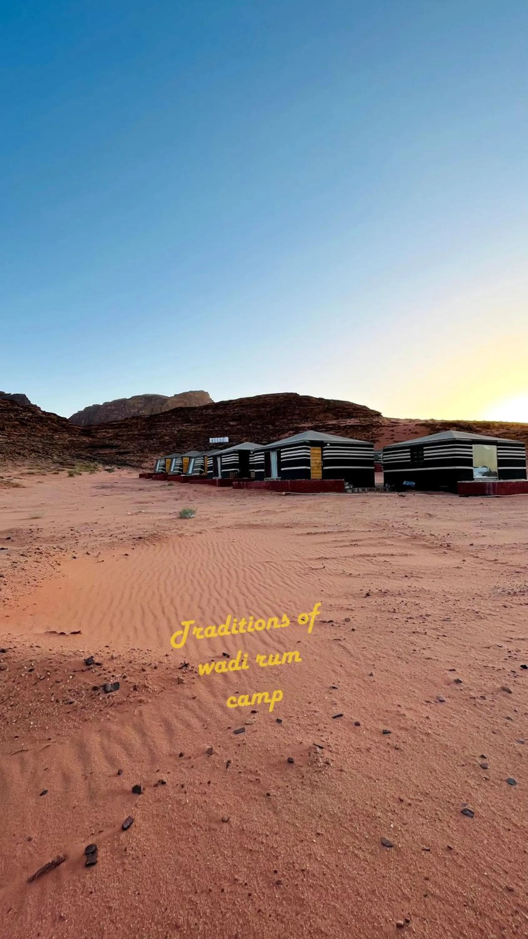 Traditions of Wadi Rum camp & jeep tour
