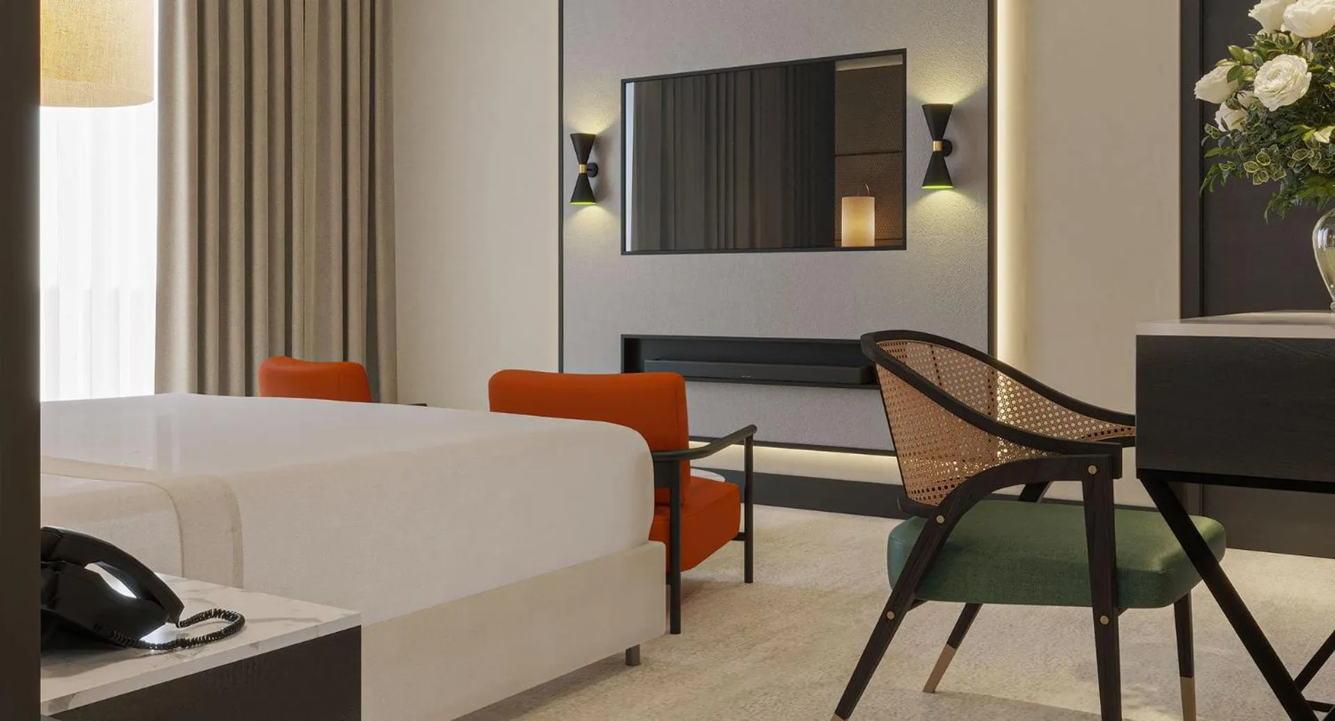 Bedroom, Bed in Anantara Downtown Dubai