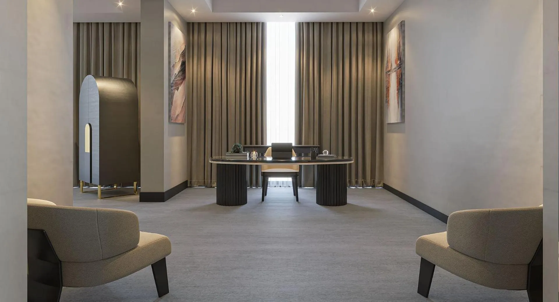 Seating area in Anantara Downtown Dubai