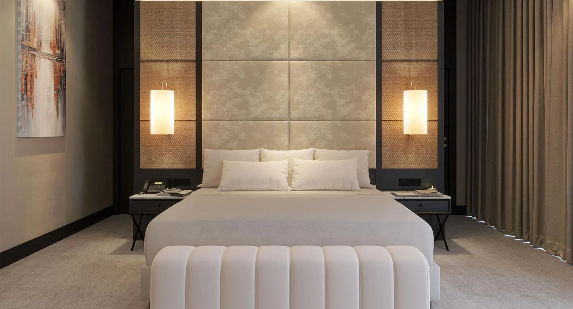 Bedroom, Bed in Anantara Downtown Dubai