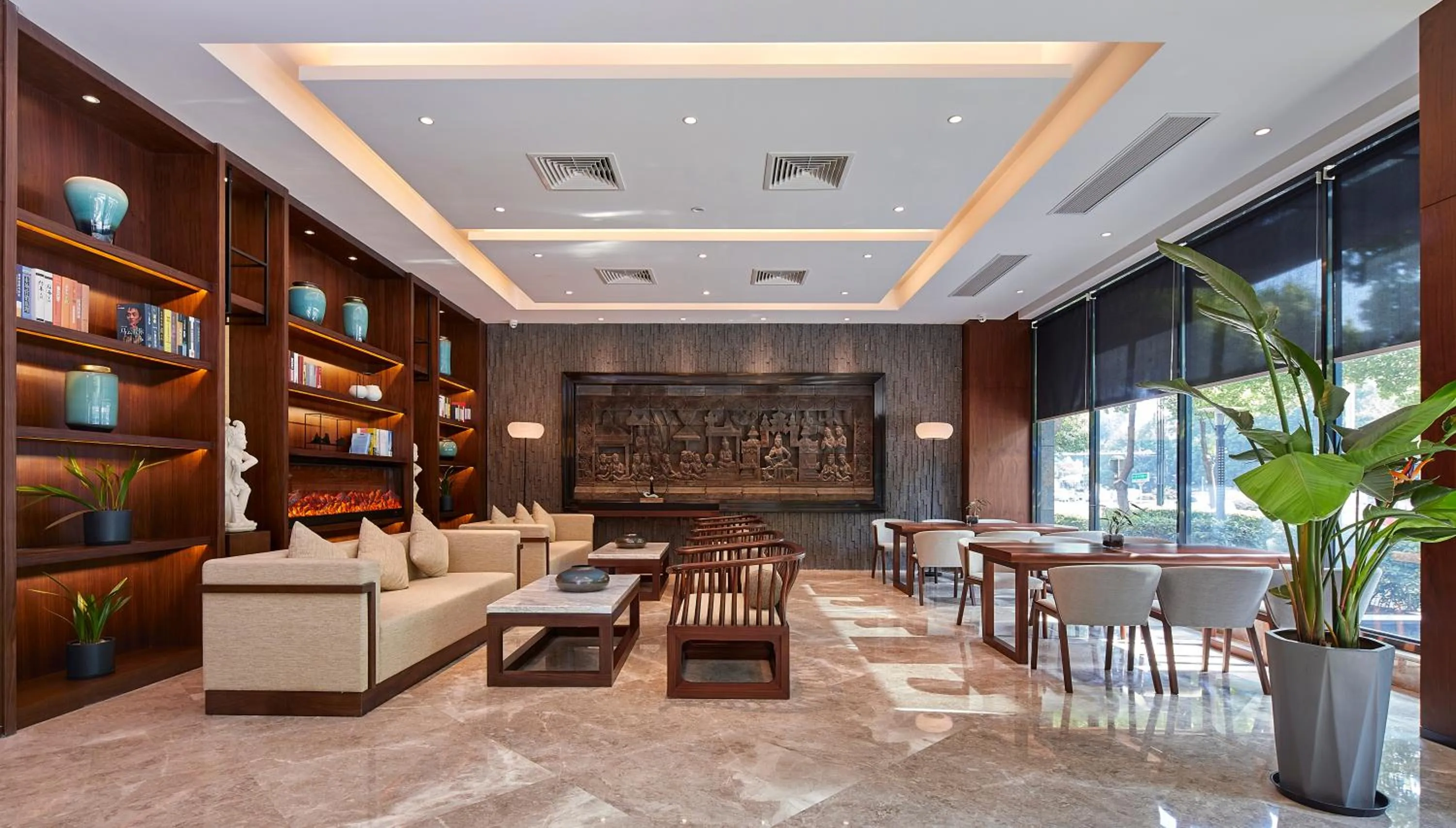 Lobby or reception in SSAW Boutique Hotel Yangzhou