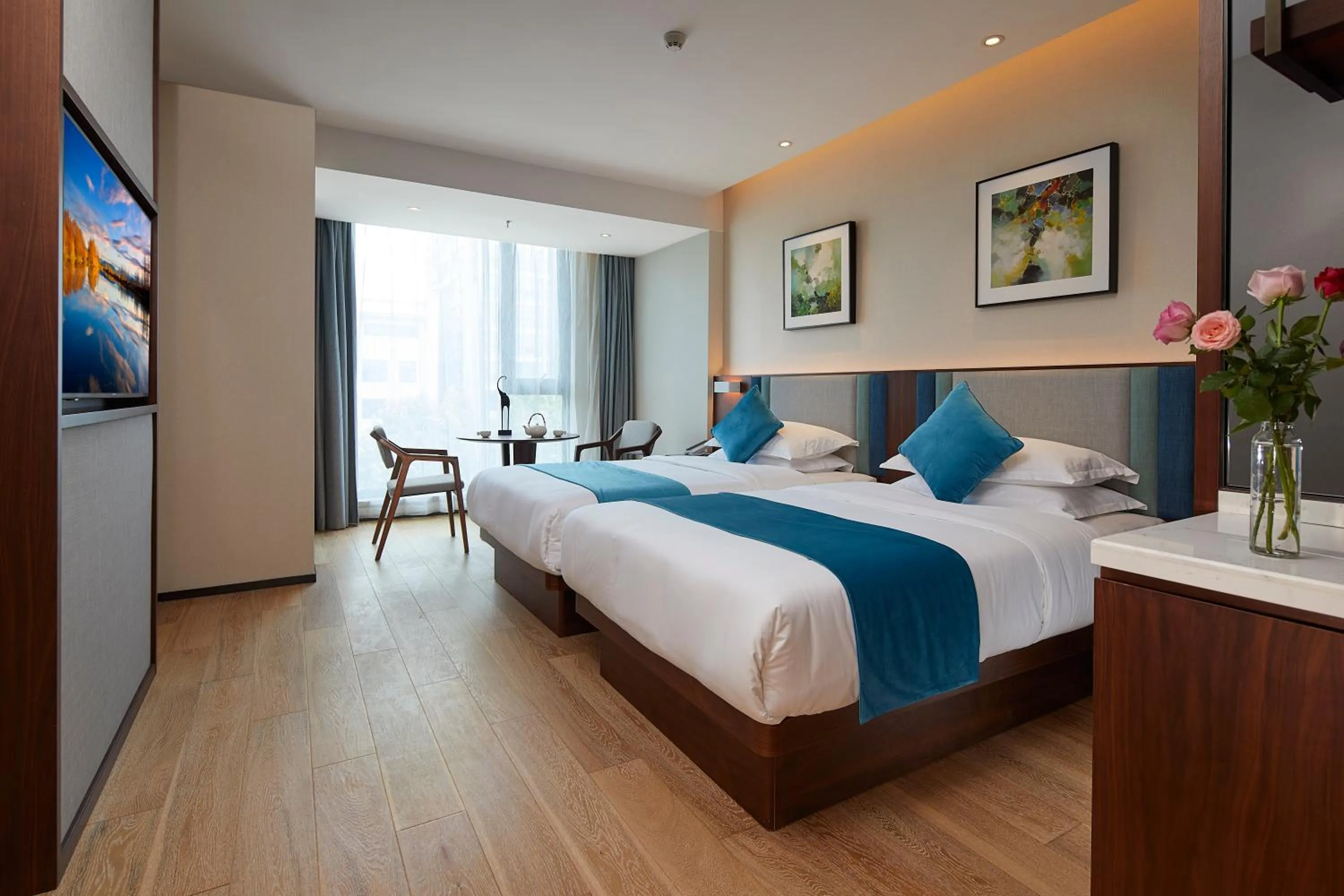 Bed in SSAW Boutique Hotel Yangzhou
