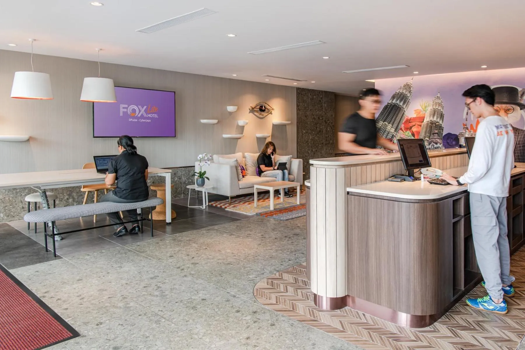 Lobby or reception in FOX Lite Hotel DPulze Cyberjaya