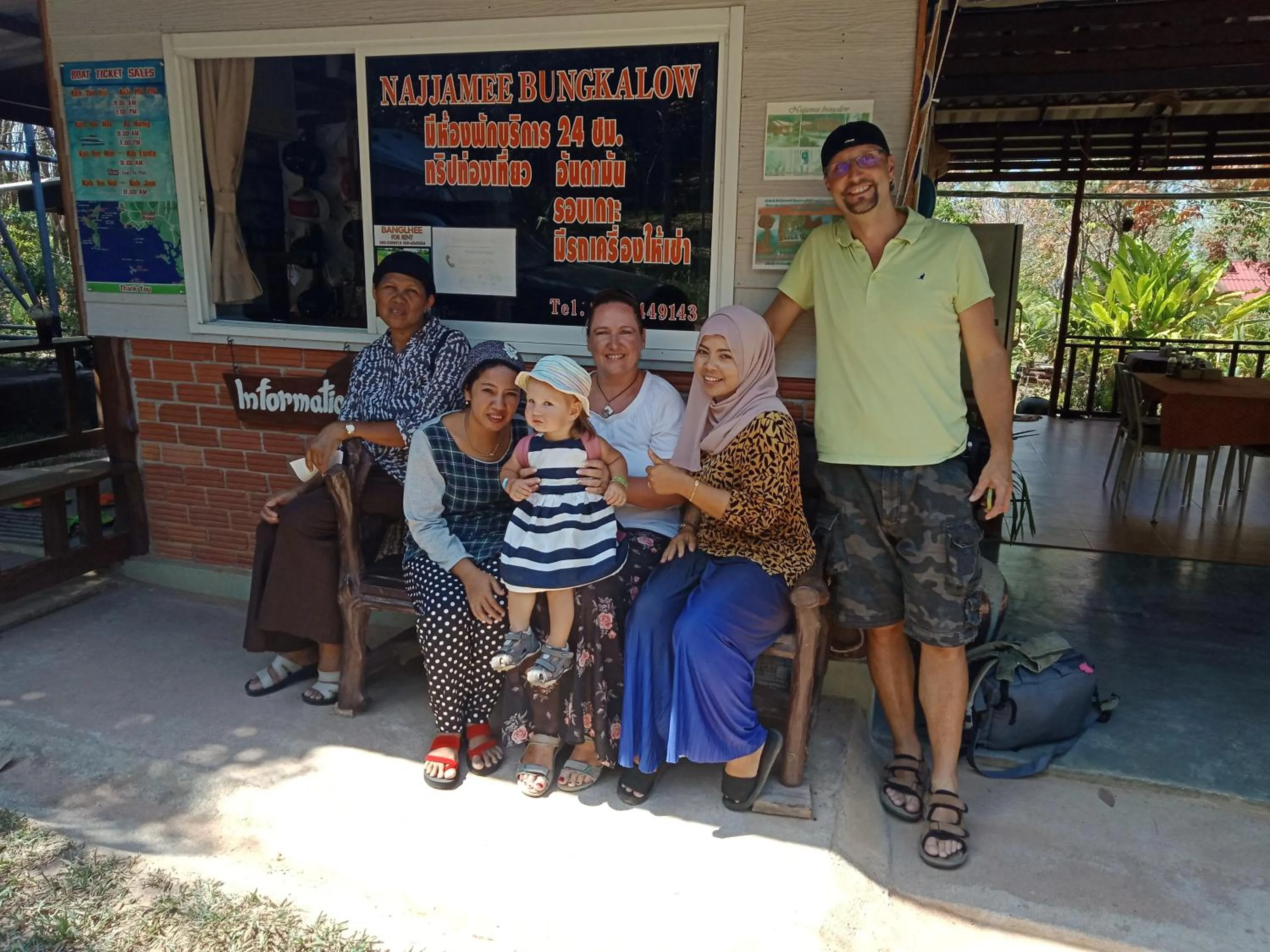Guests in Najjamee Bungalows