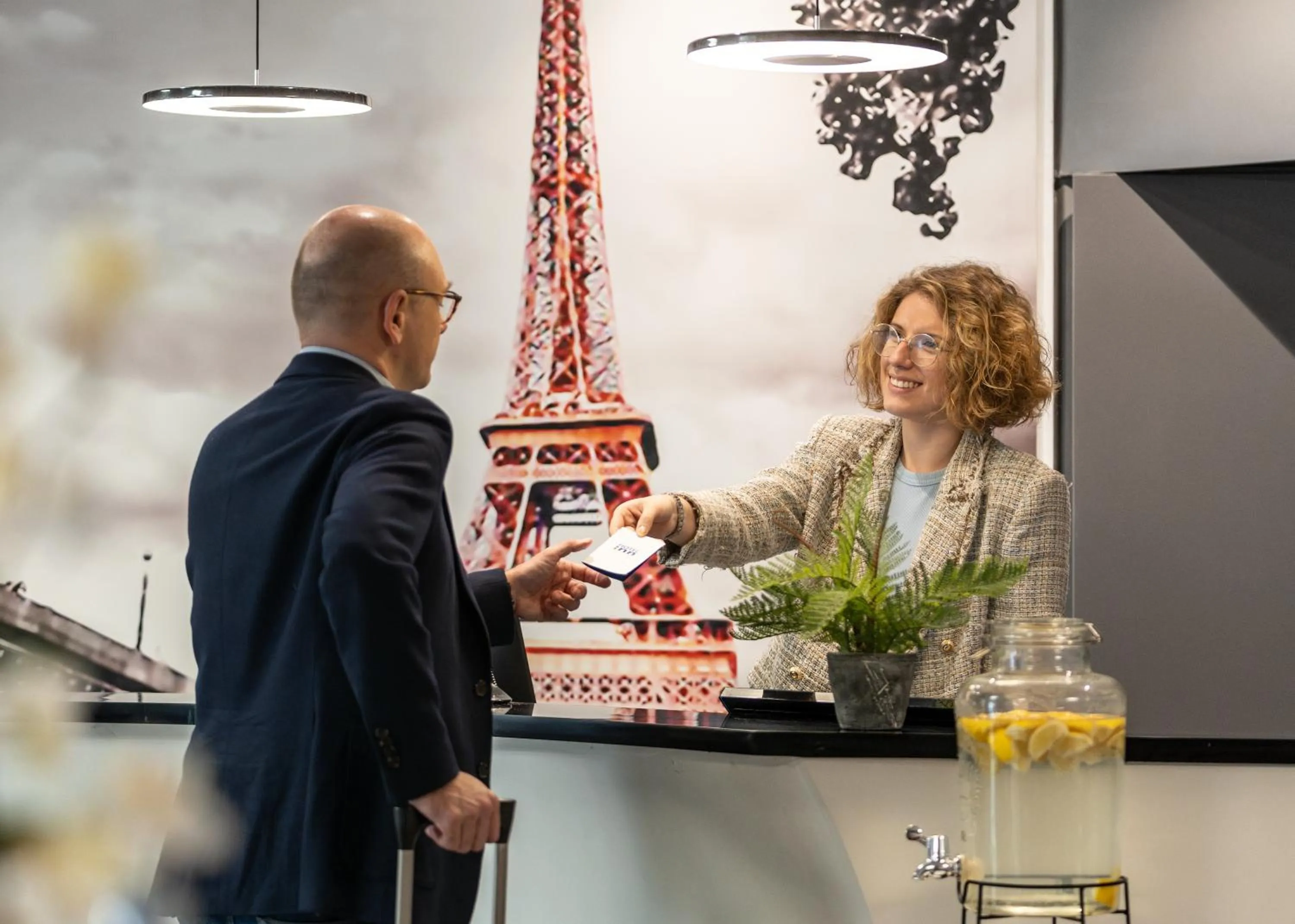 Lobby or reception in Hotel Inn Design Paris Place d'italie
