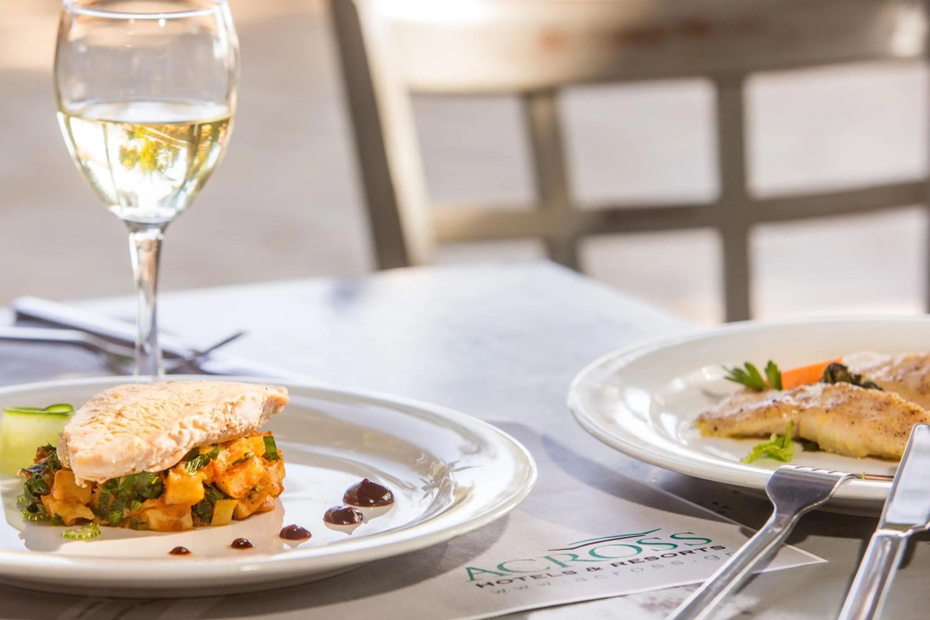 Food in Coral Blue Beach Hotel Gerakini