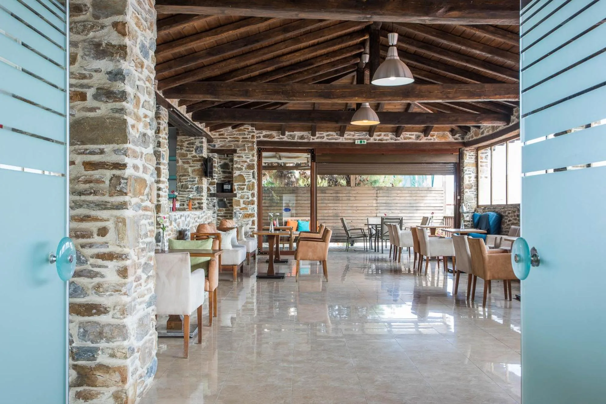 Lobby or reception in Coral Blue Beach Hotel Gerakini