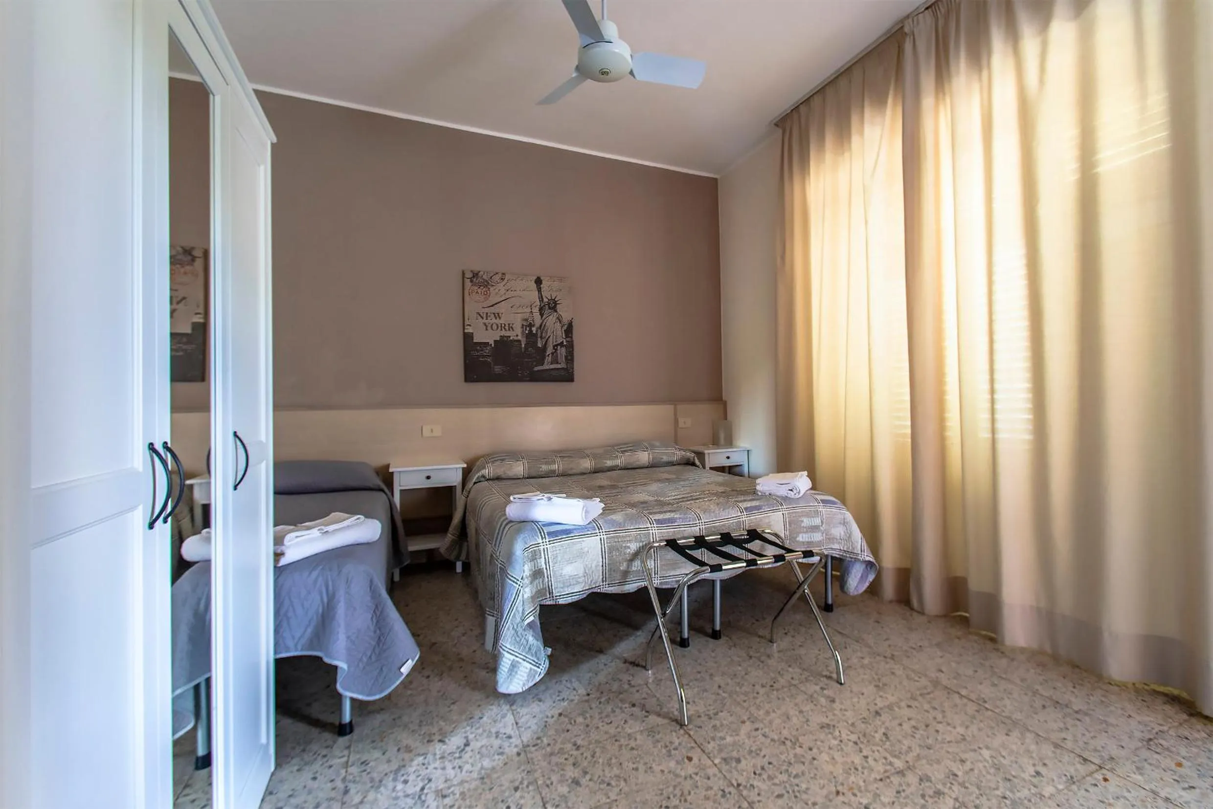 Bed in Hotel Sabatino