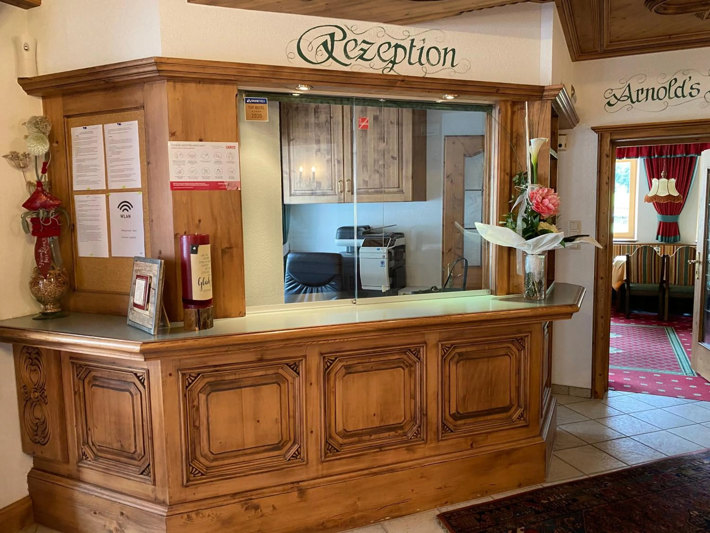 Lobby or reception in Hotel Jägerhof