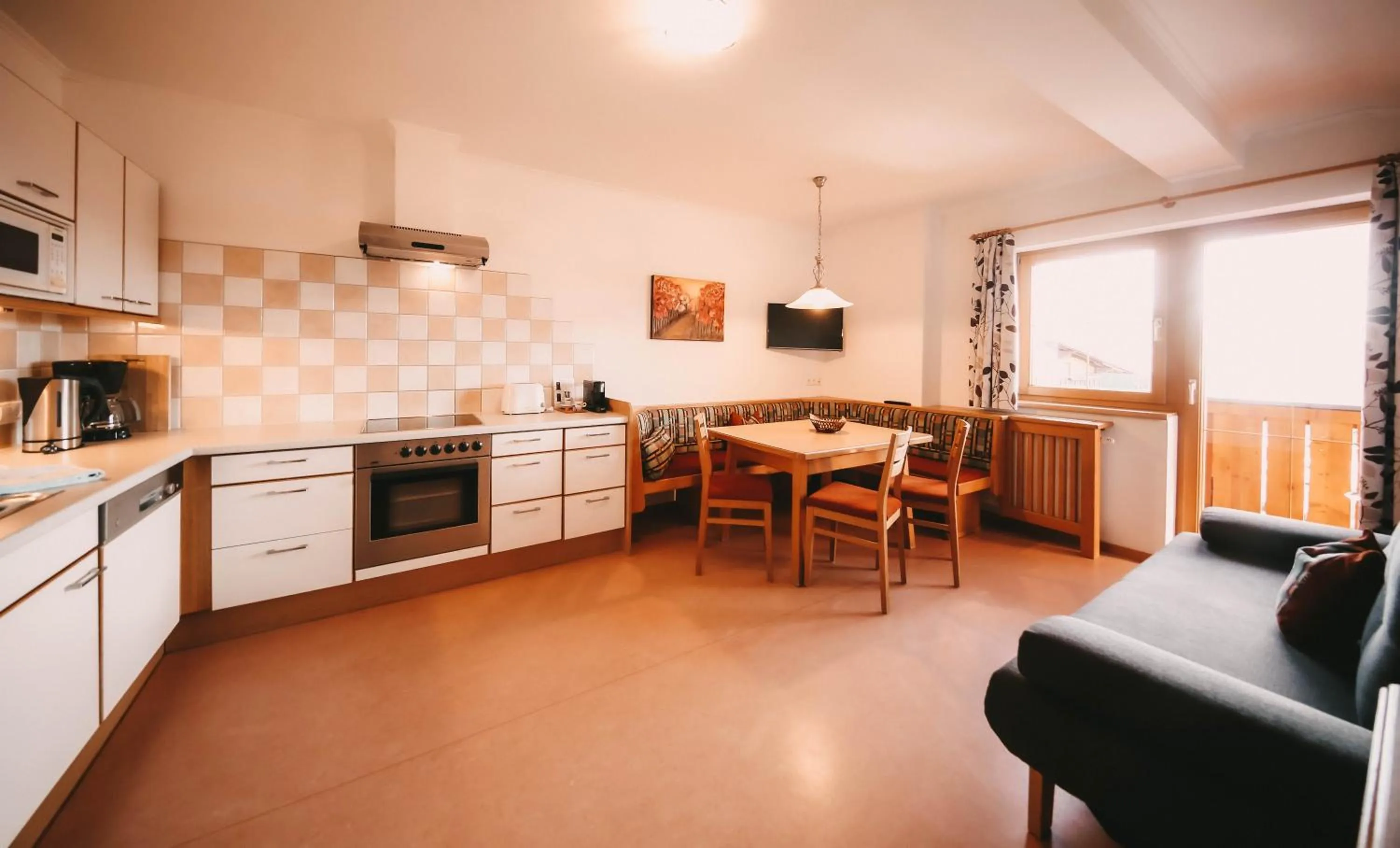 Living room in Posers Bergwelt B&B