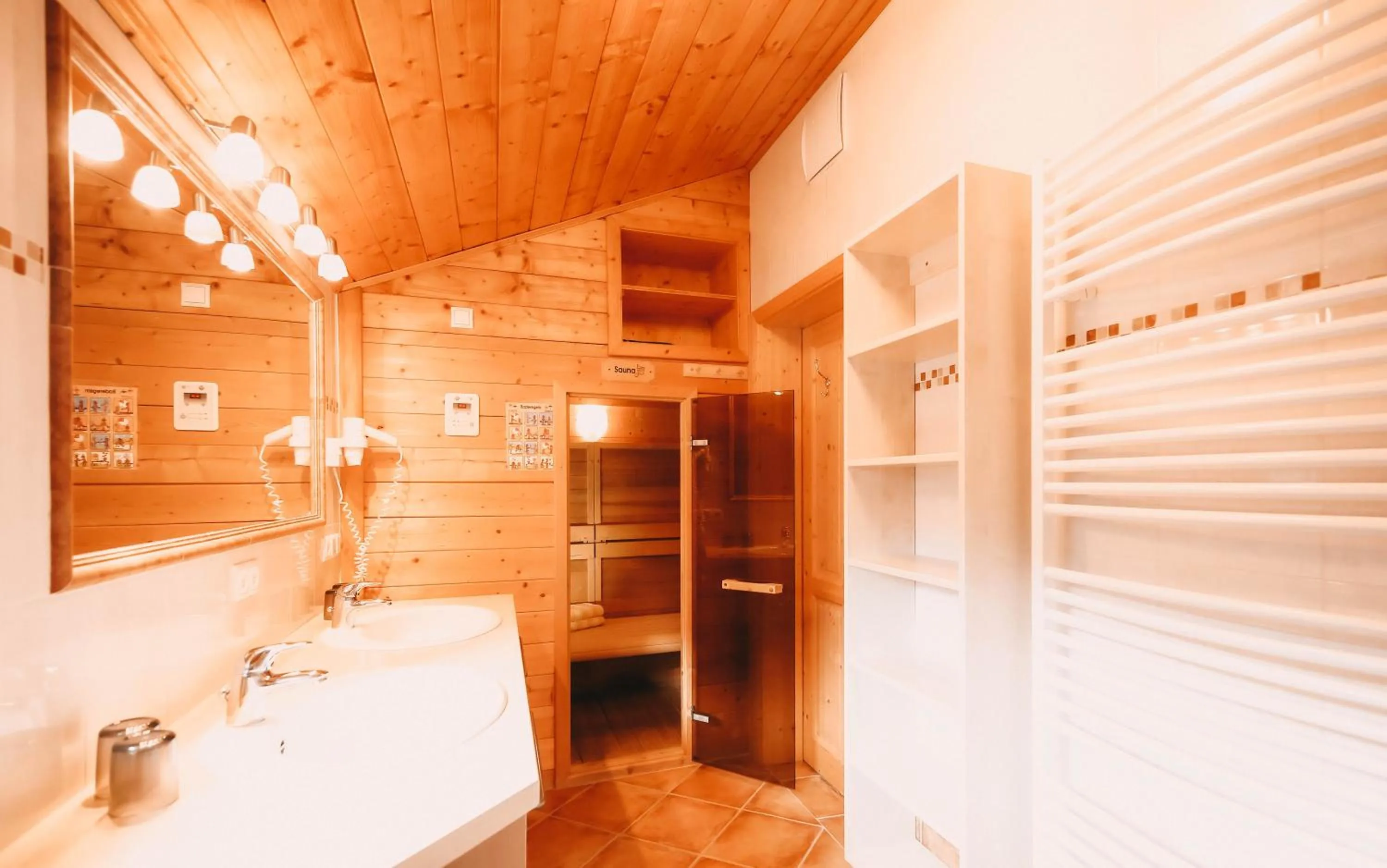 Sauna in Posers Bergwelt B&B