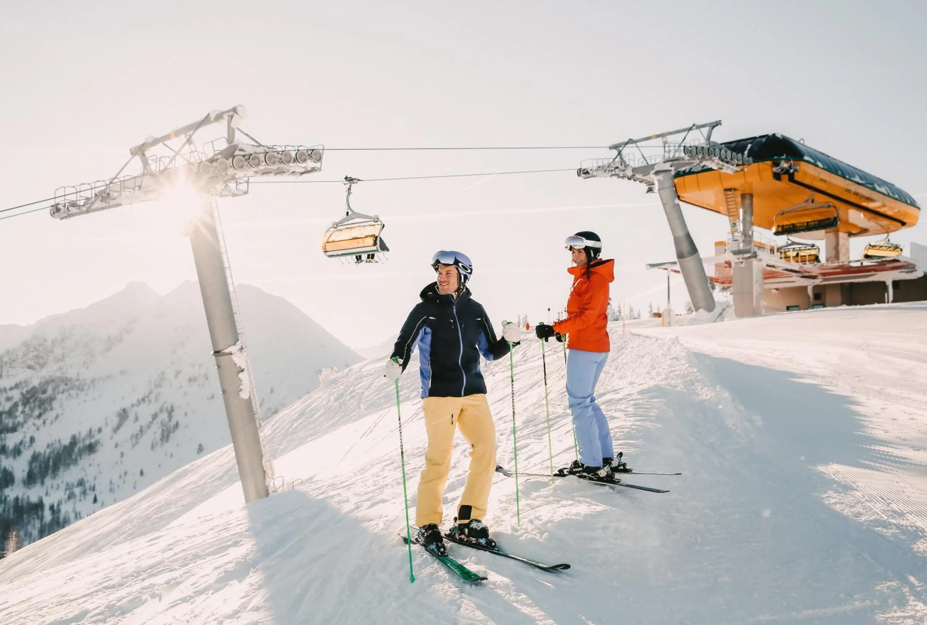 Skiing in Posers Bergwelt B&B