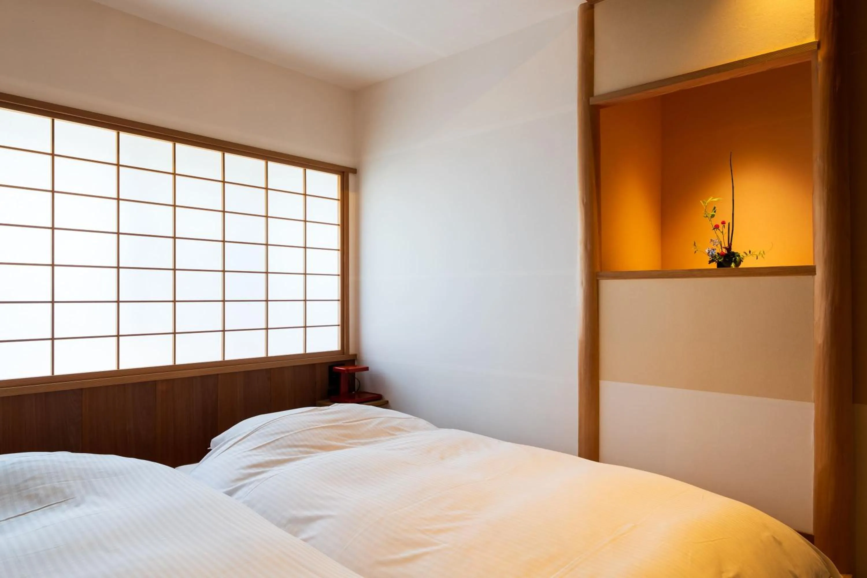 Bed in Kappo Ryokan Yumesaki