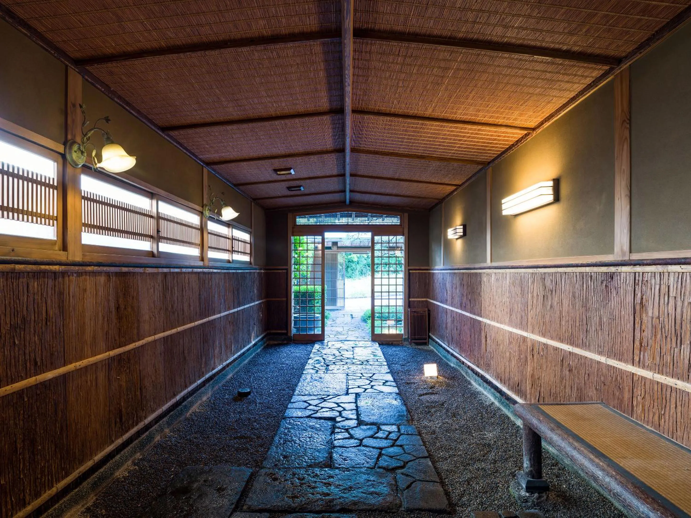 Facade/entrance in Kappo Ryokan Yumesaki