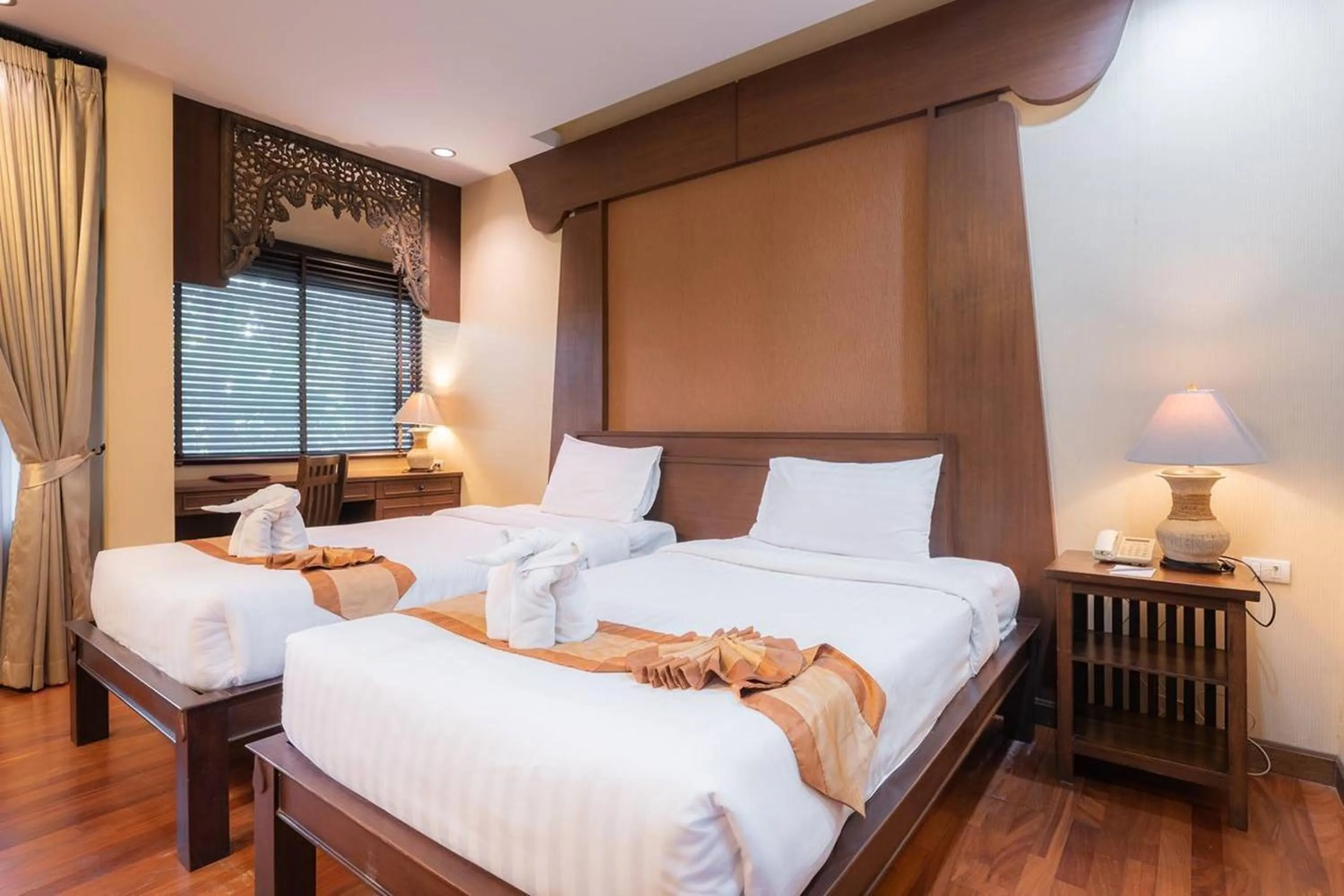 Bed in Khammon Lanna Resort Chiang Mai