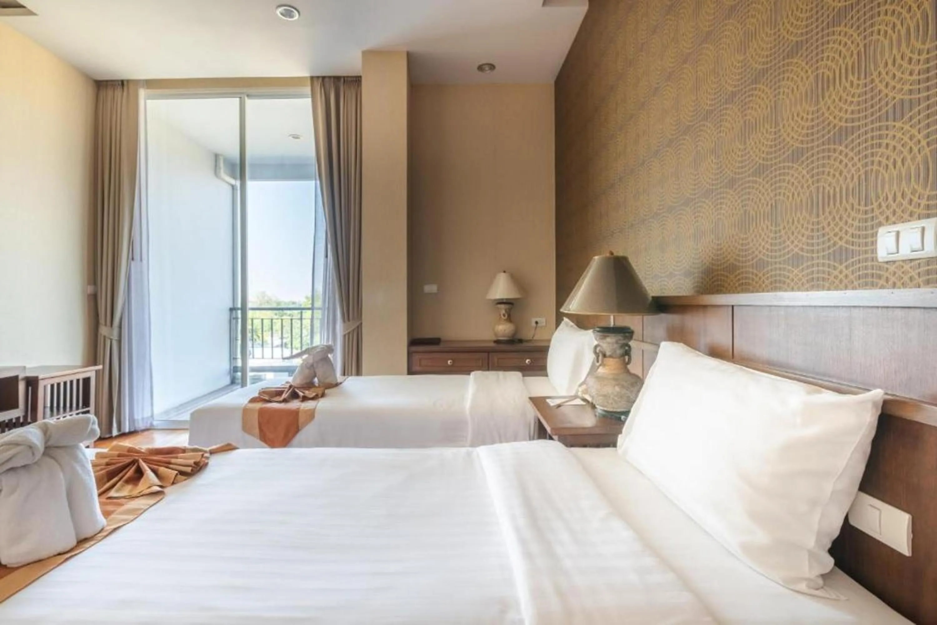 Bed in Khammon Lanna Resort Chiang Mai