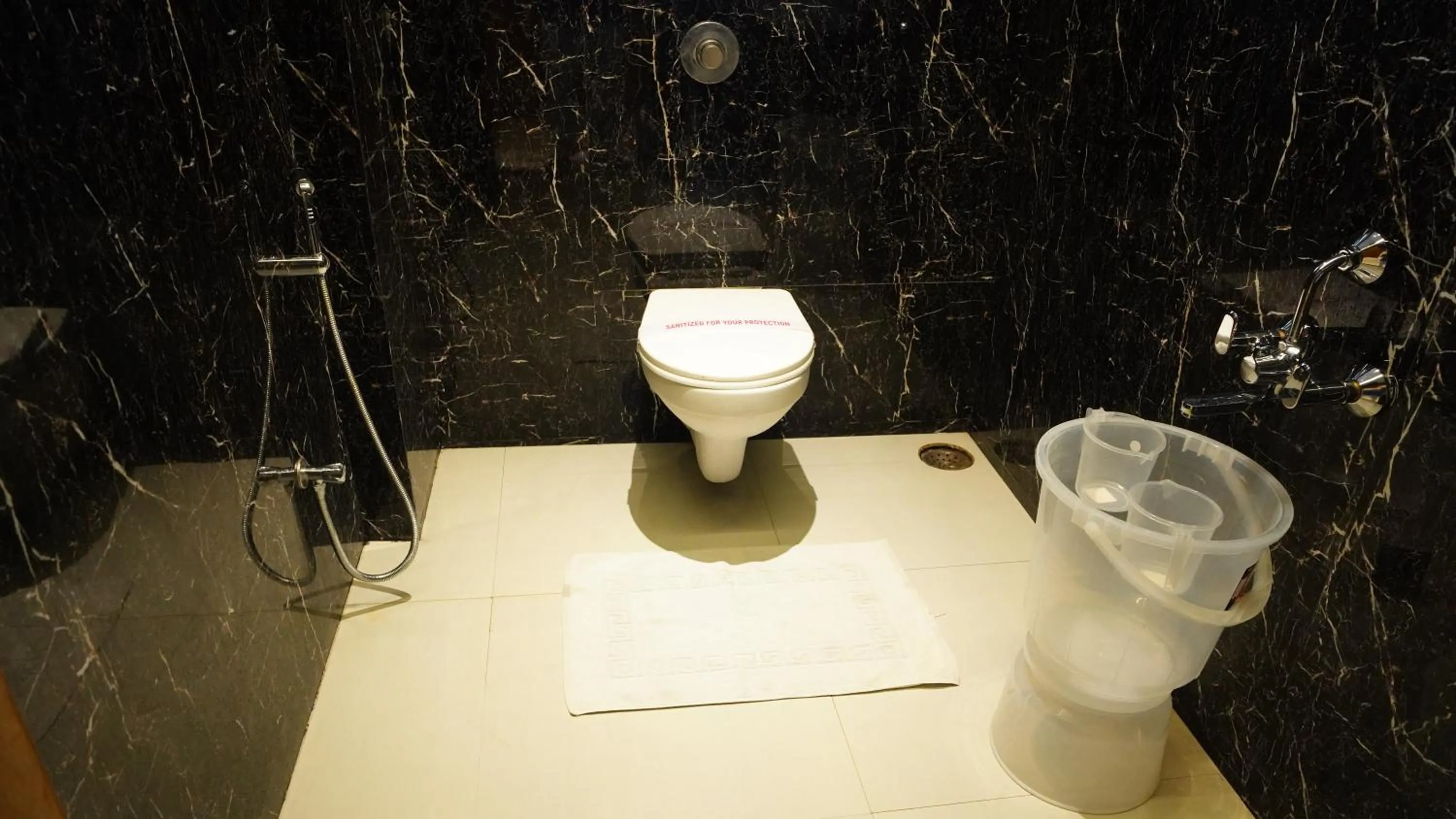 Bathroom in Hotel Ganpati Palace Shirdi Newly Renovated