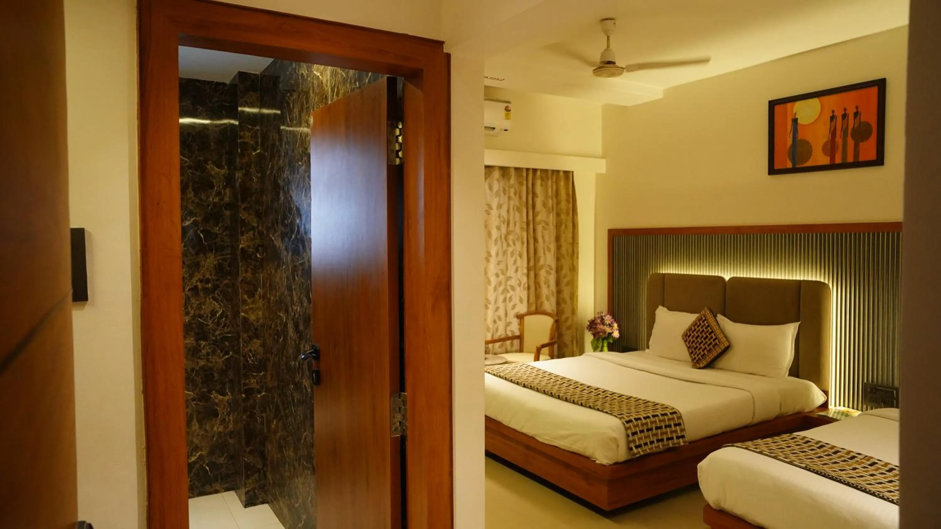 Bed in Hotel Ganpati Palace Shirdi Newly Renovated