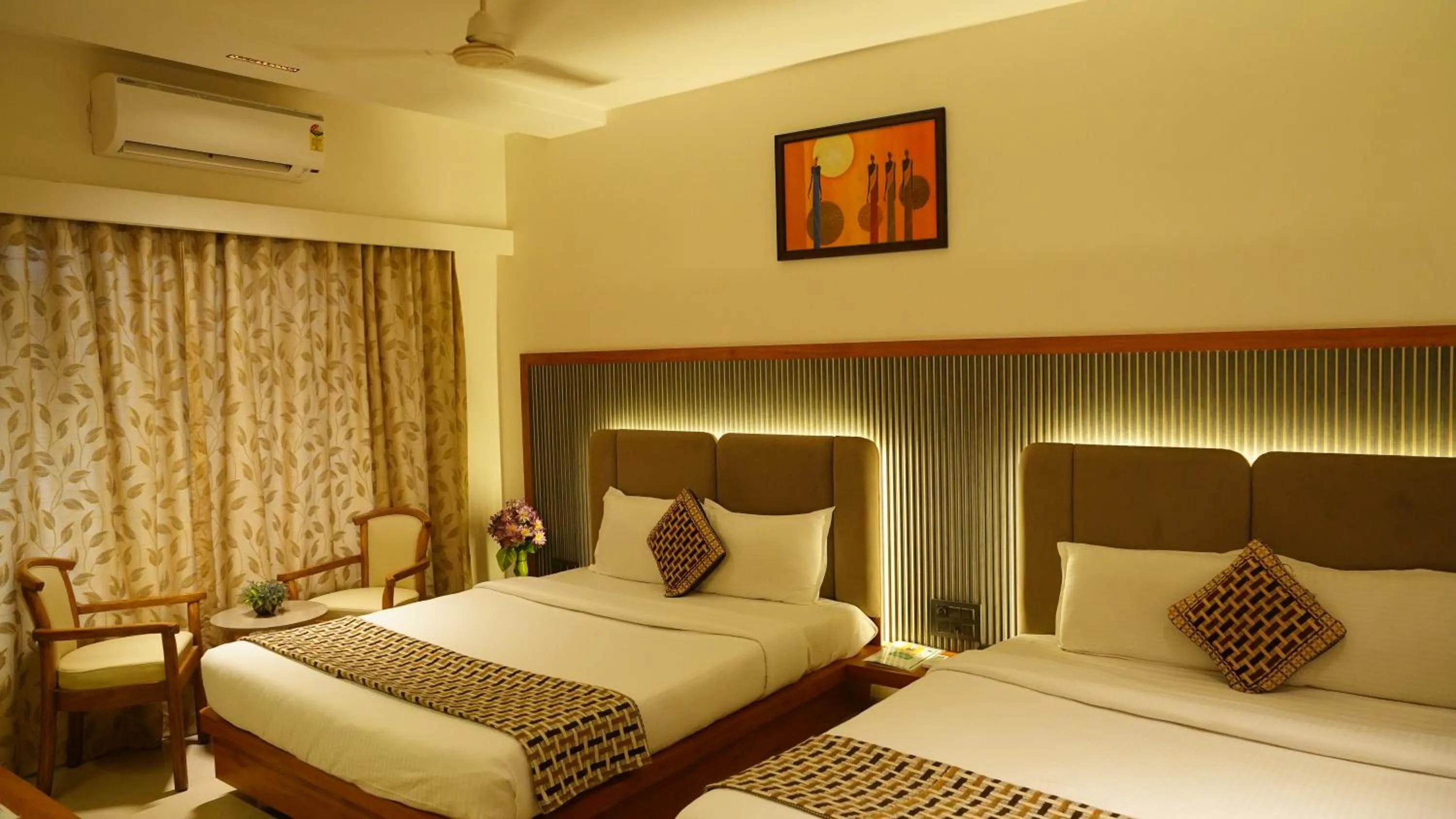 Bed in Hotel Ganpati Palace Shirdi Newly Renovated