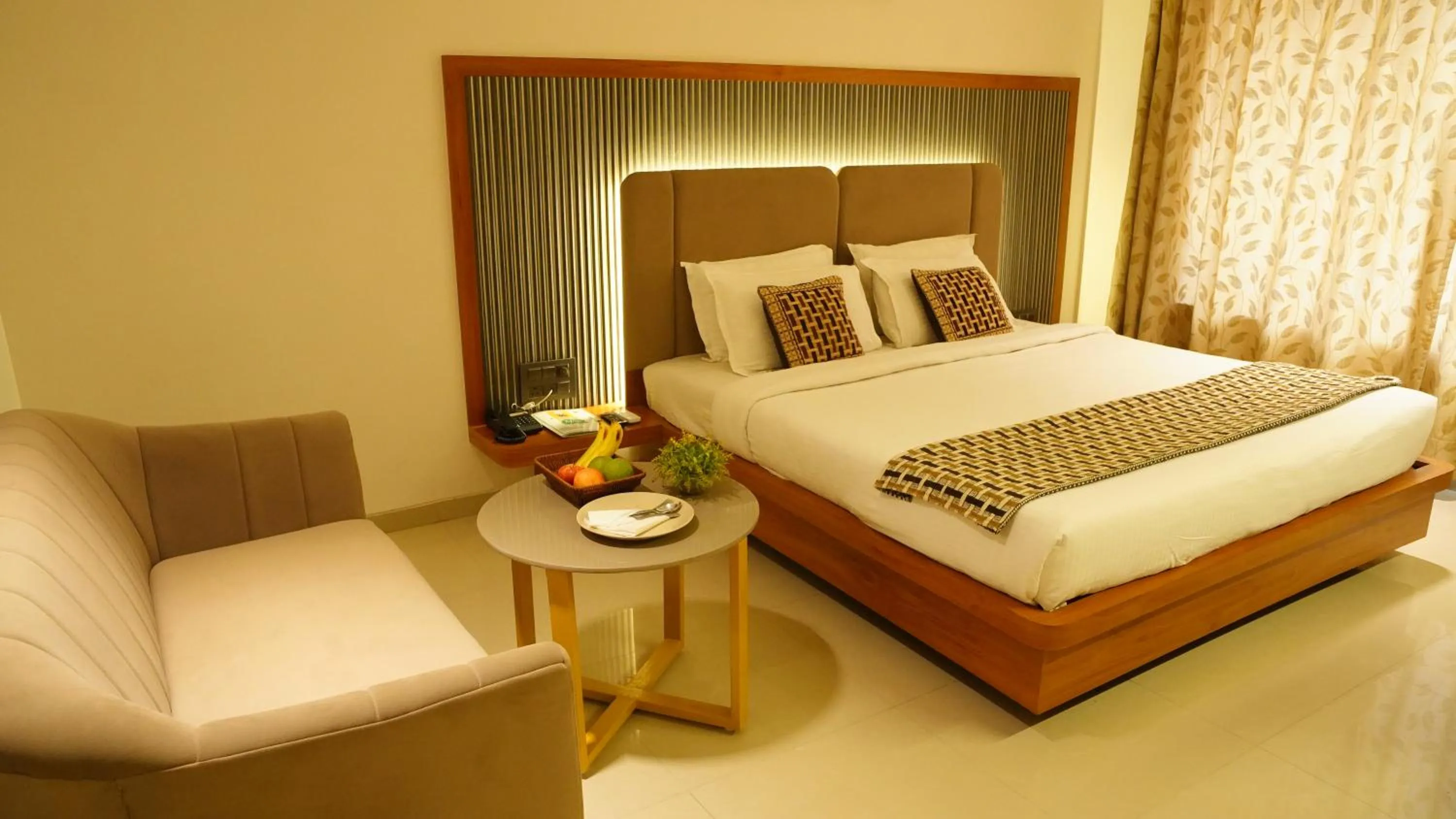 Bed in Hotel Ganpati Palace Shirdi Newly Renovated