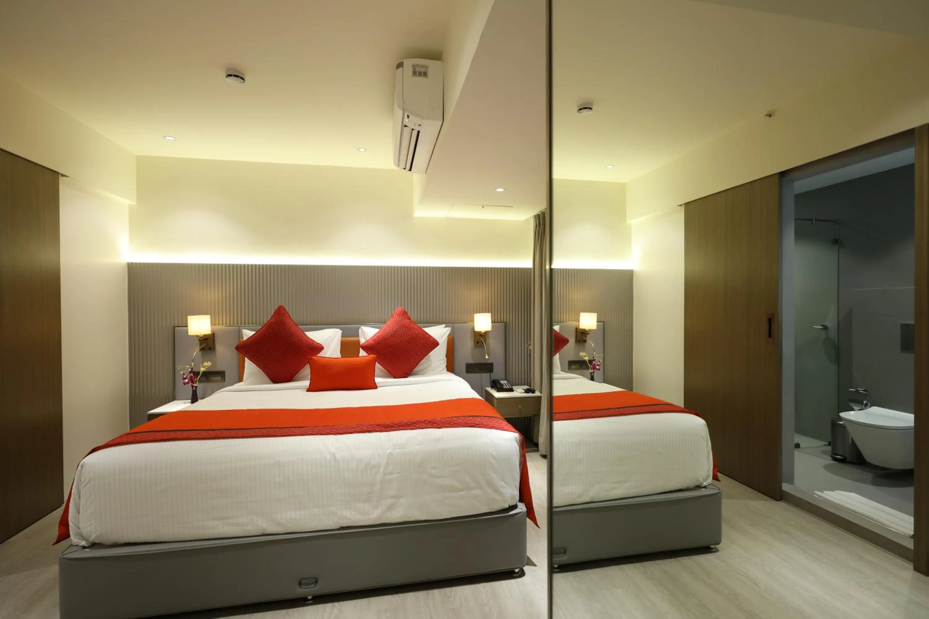 Bed in MARIGOLD-Newly Renovated Hotel