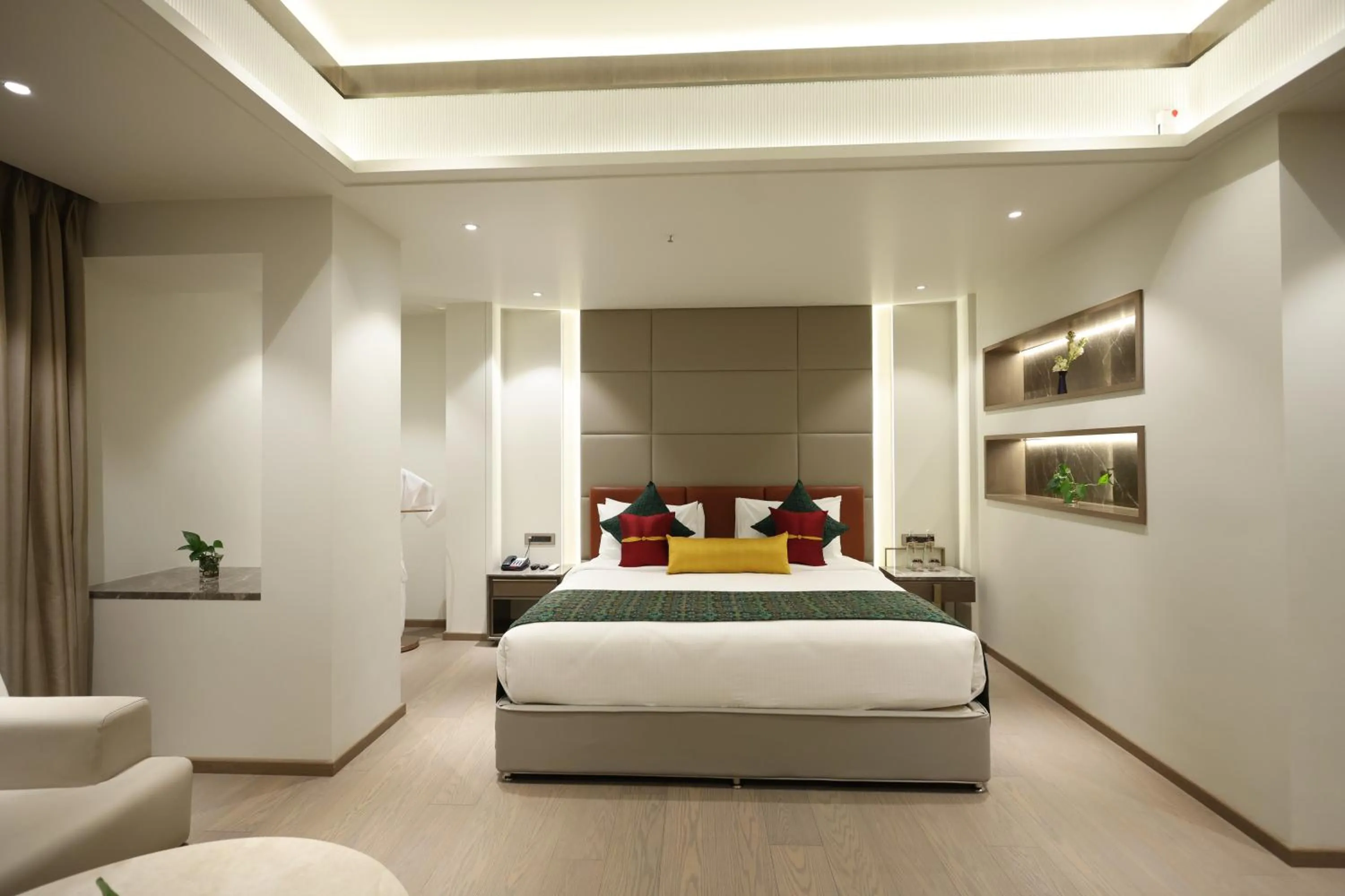 Bed in MARIGOLD-Newly Renovated Hotel