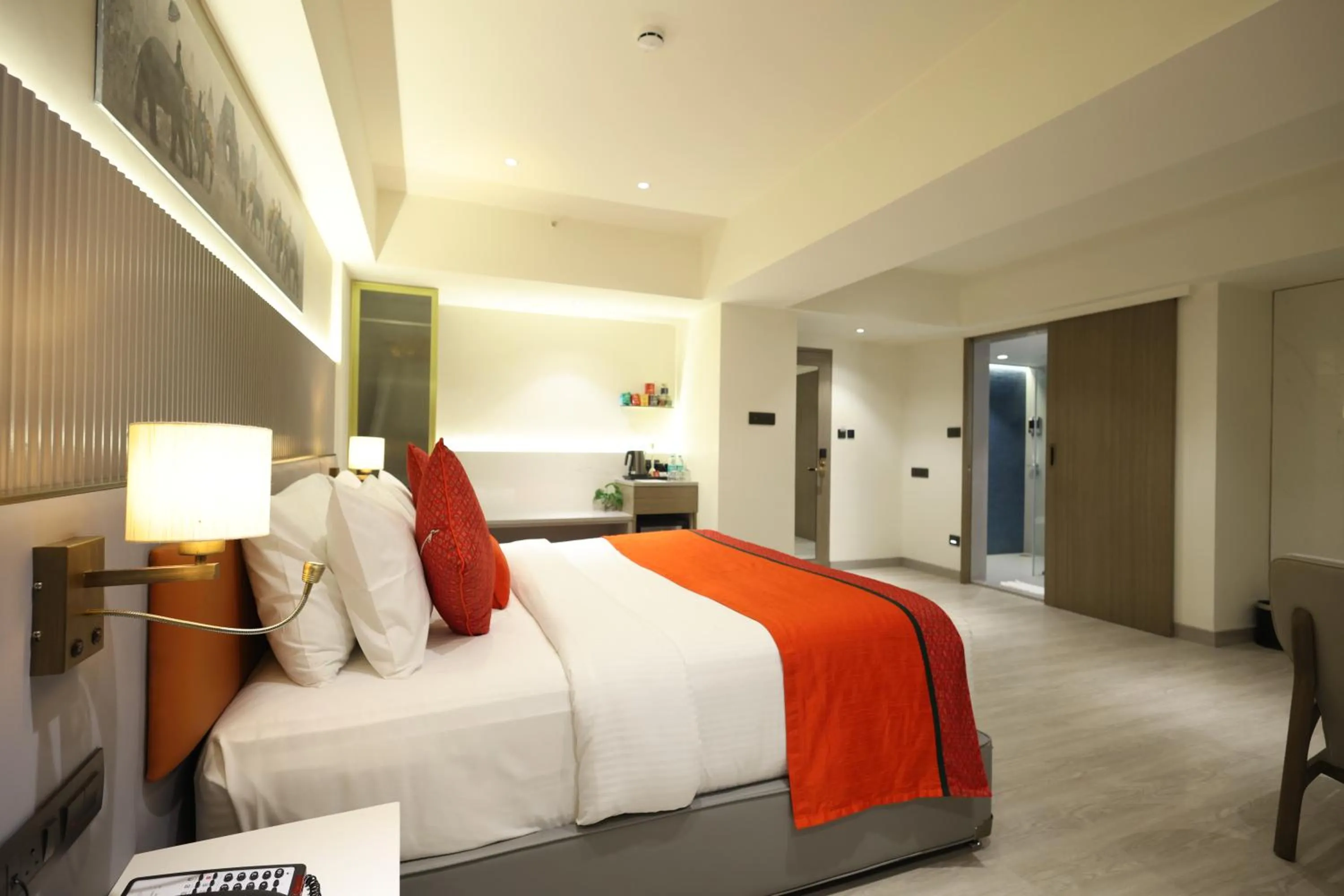 Bed in MARIGOLD-Newly Renovated Hotel