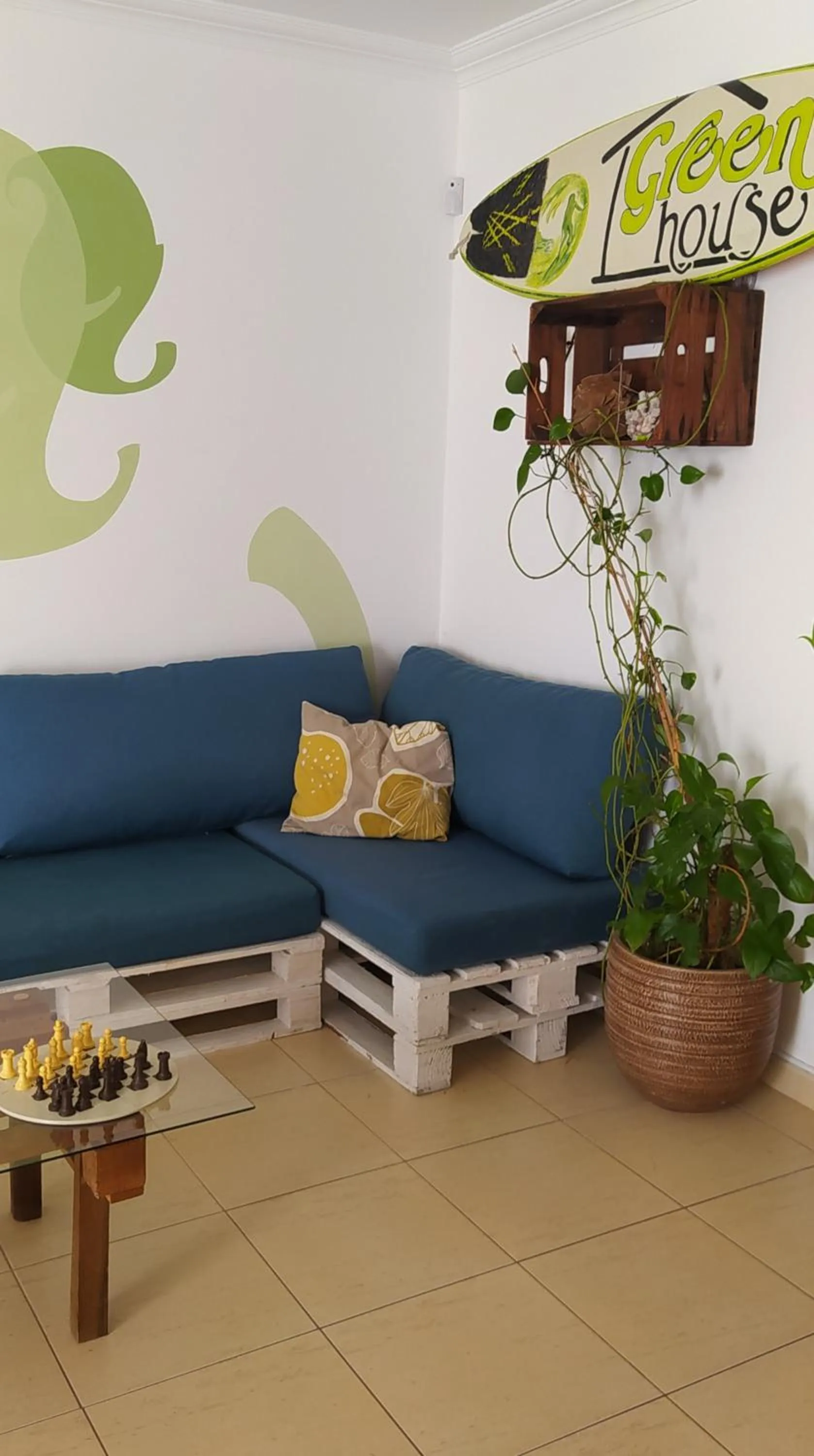 Living room in Green House