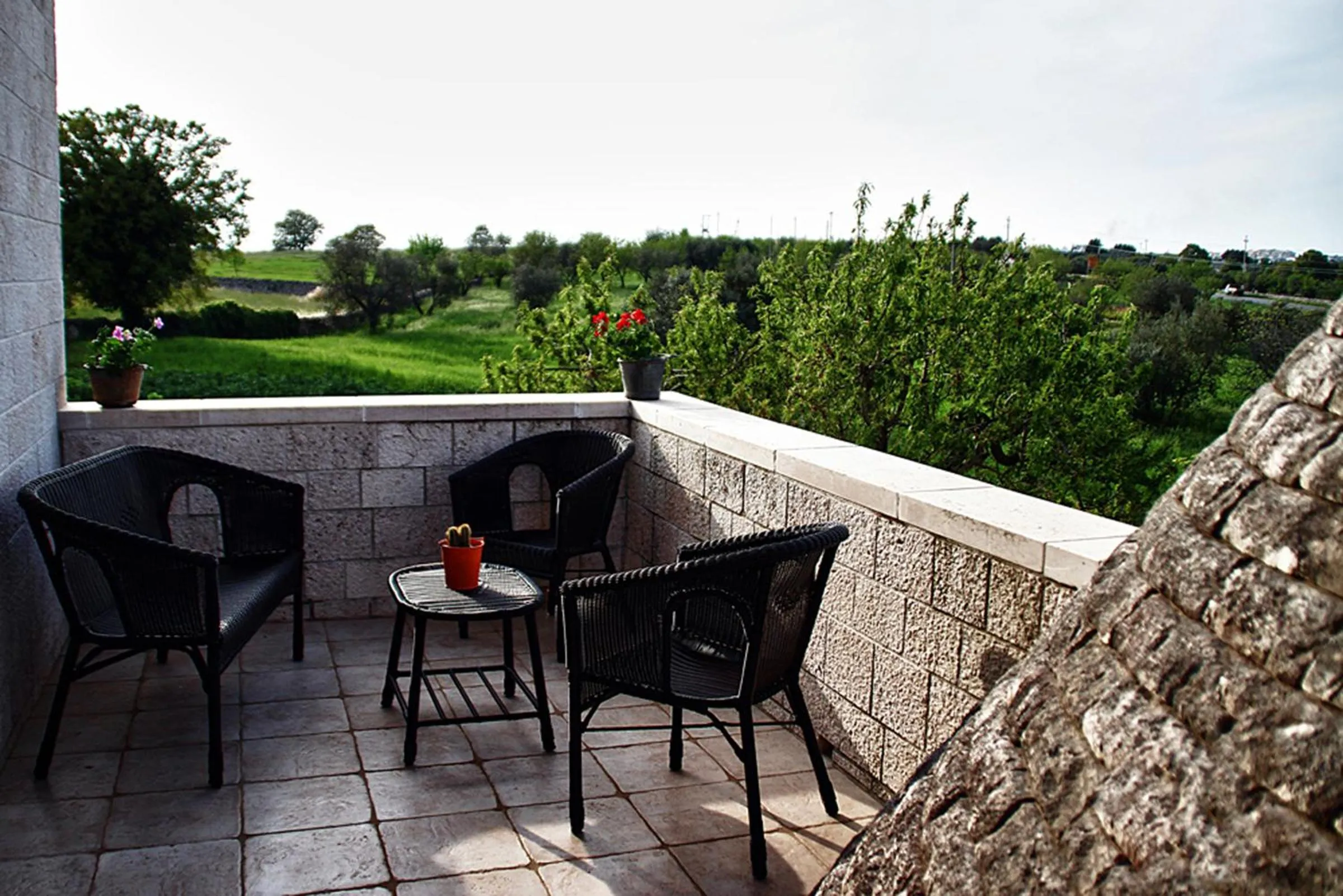 Balcony/Terrace in Masseria Peppeturro