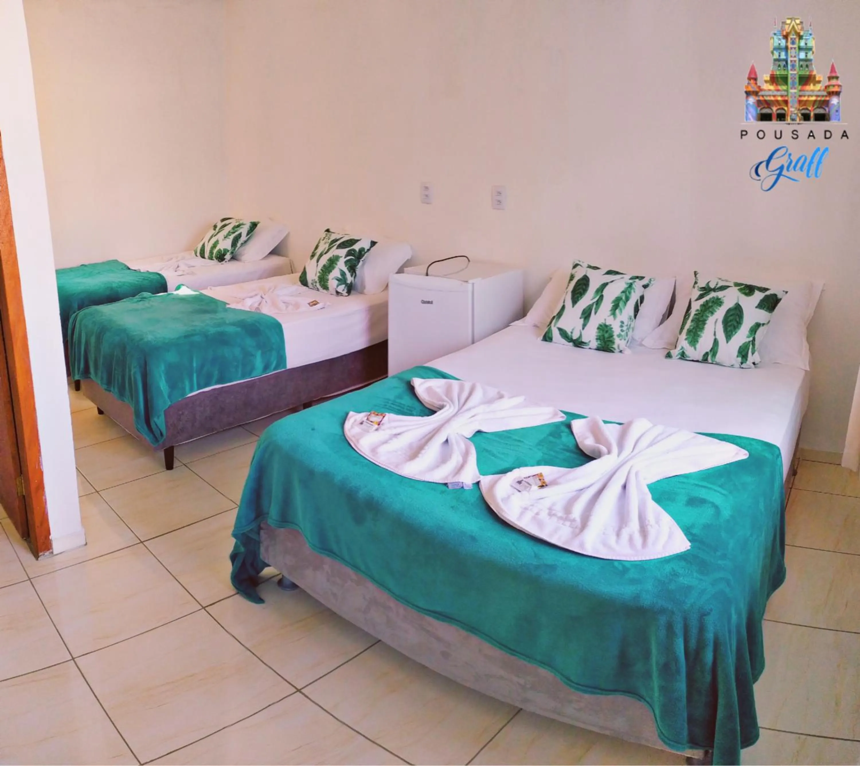 Bed in Pousada Graff