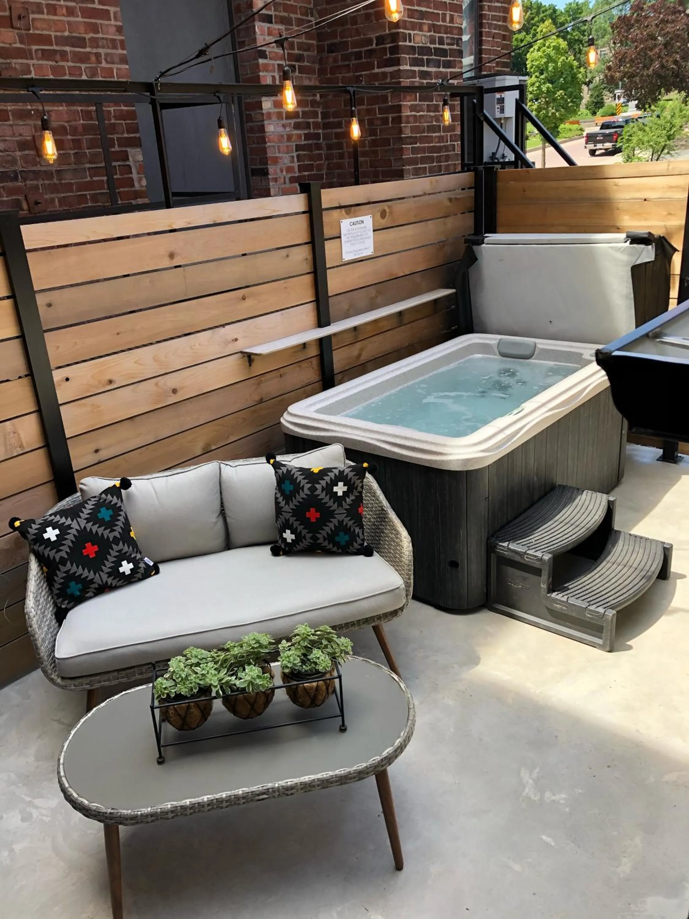 Patio in 48 King West Boutique Hotel