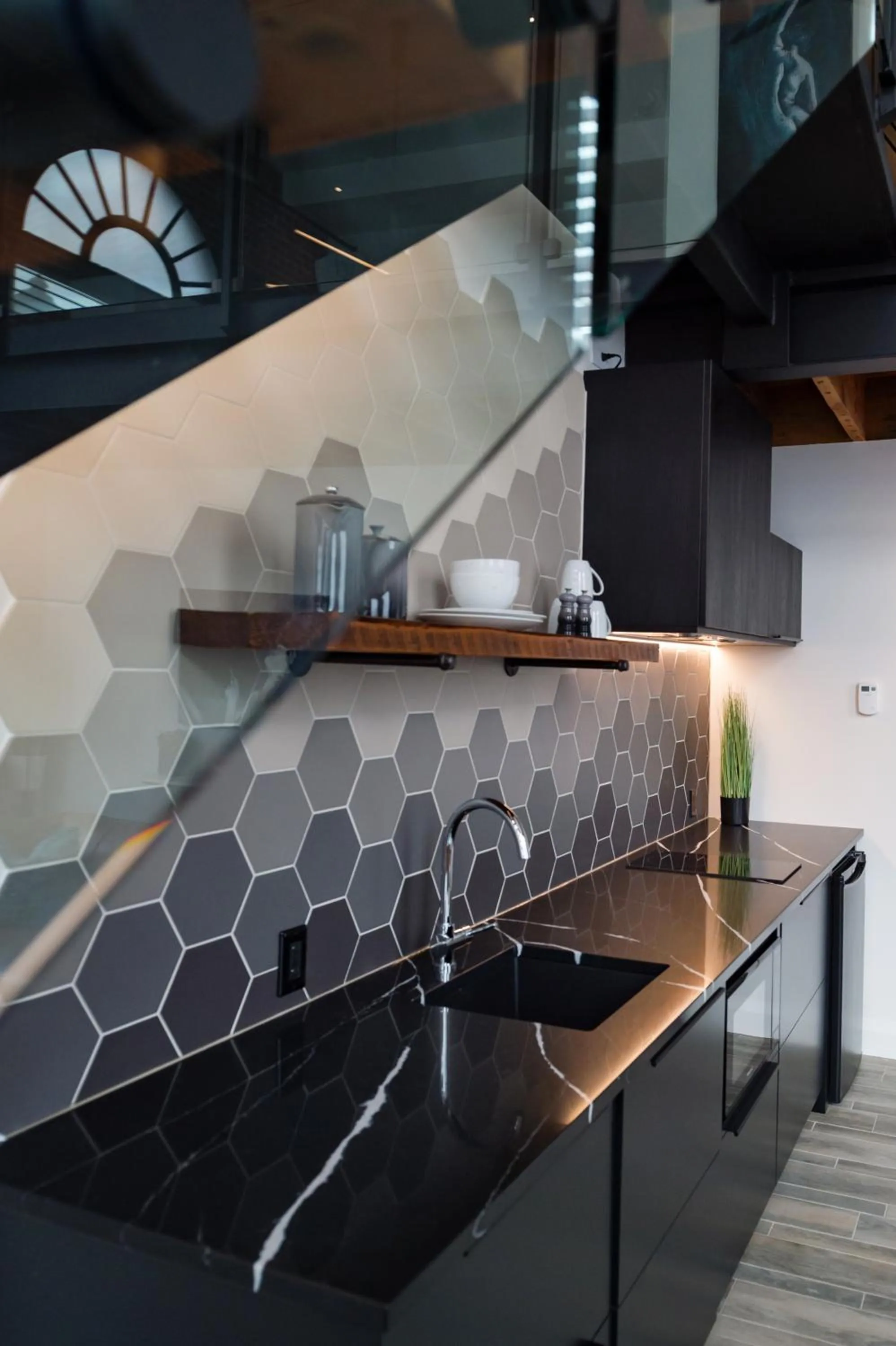 Kitchen or kitchenette in 48 King West Boutique Hotel