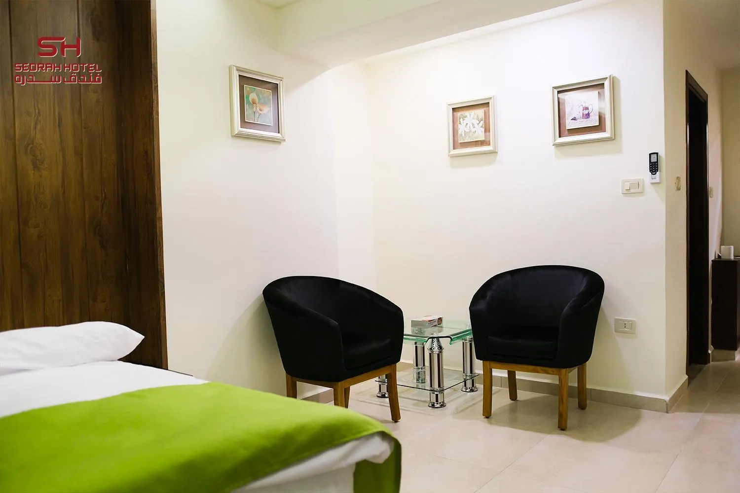 Seating area, Bed in Sedrah Hotel