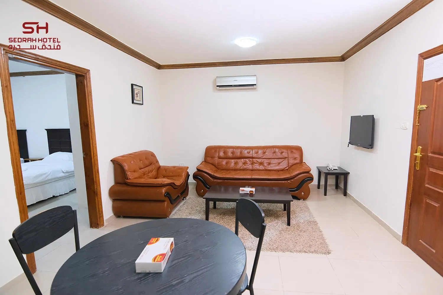 Seating area in Sedrah Hotel