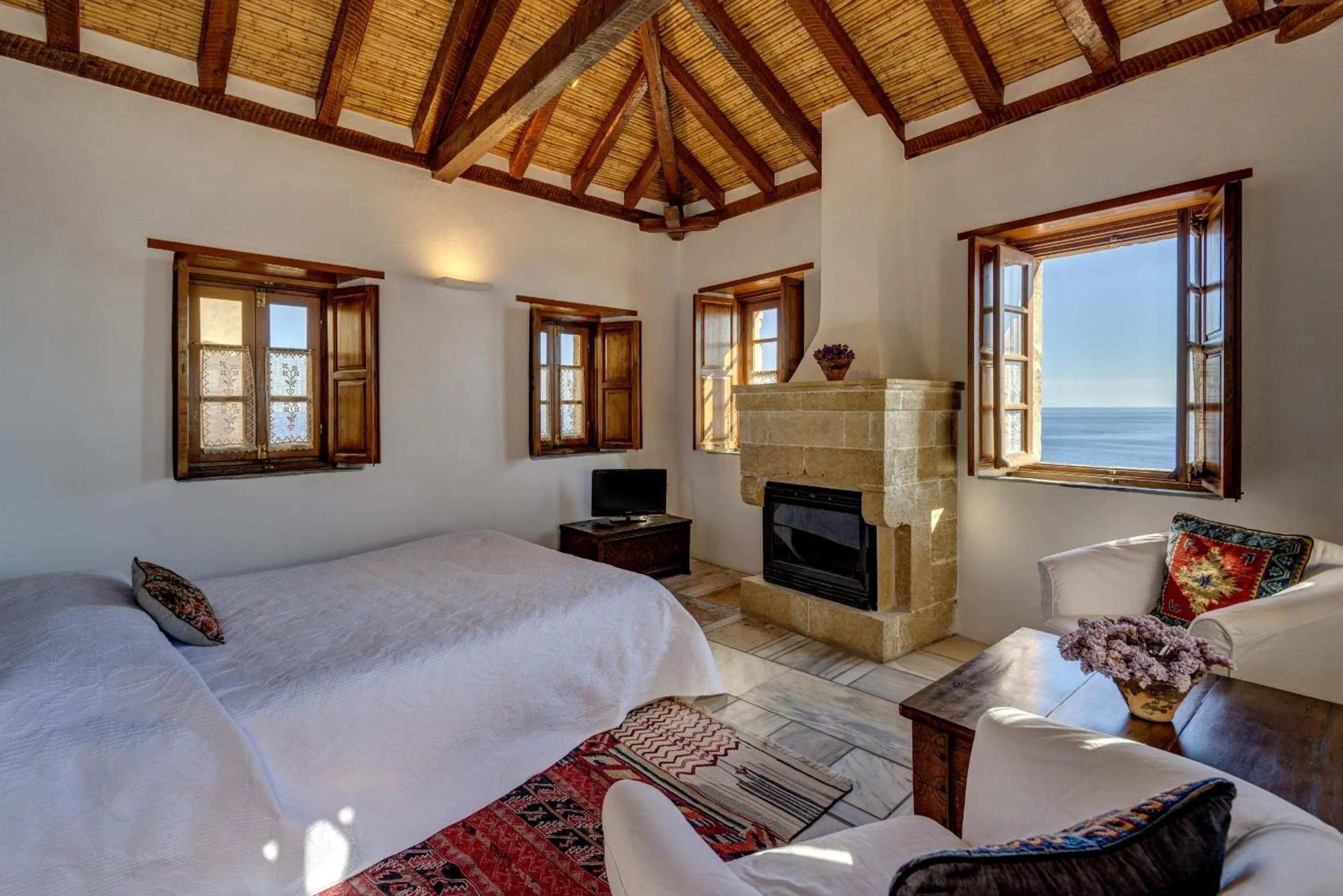 Bedroom, Bed in Malvasia Traditional Hotel