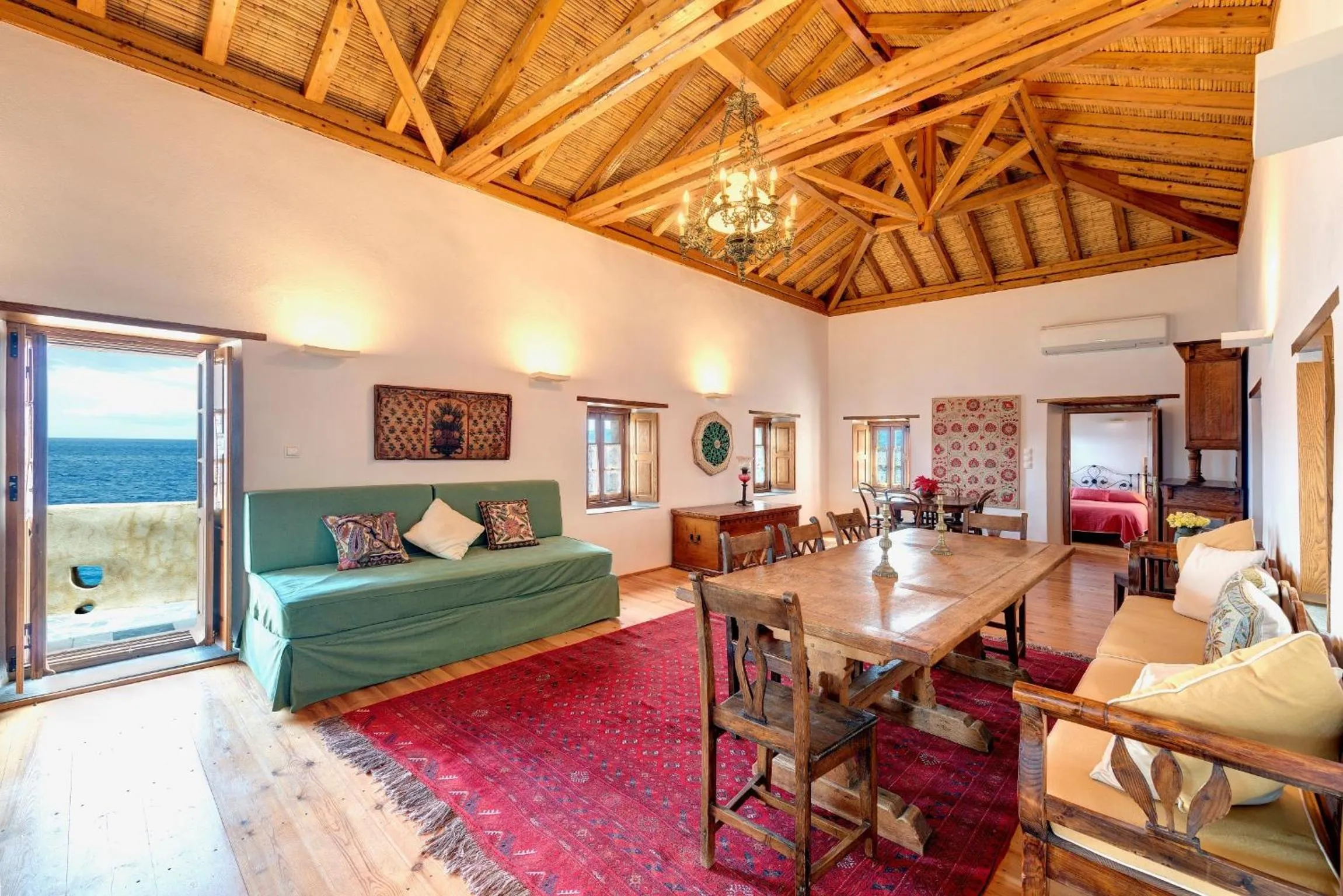 Living room in Malvasia Traditional Hotel