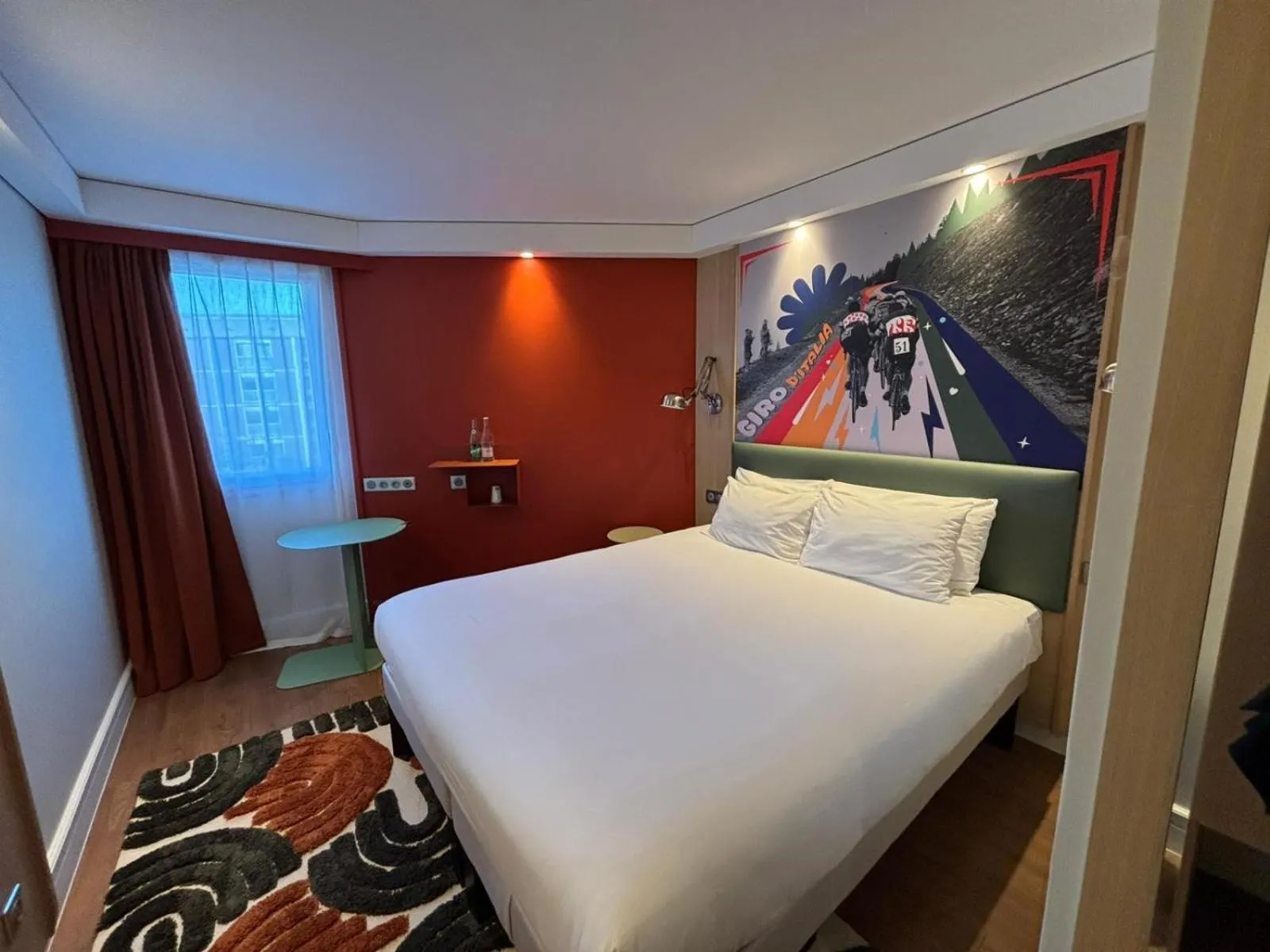 Bed in Hotel Novel Restaurant La Mamma