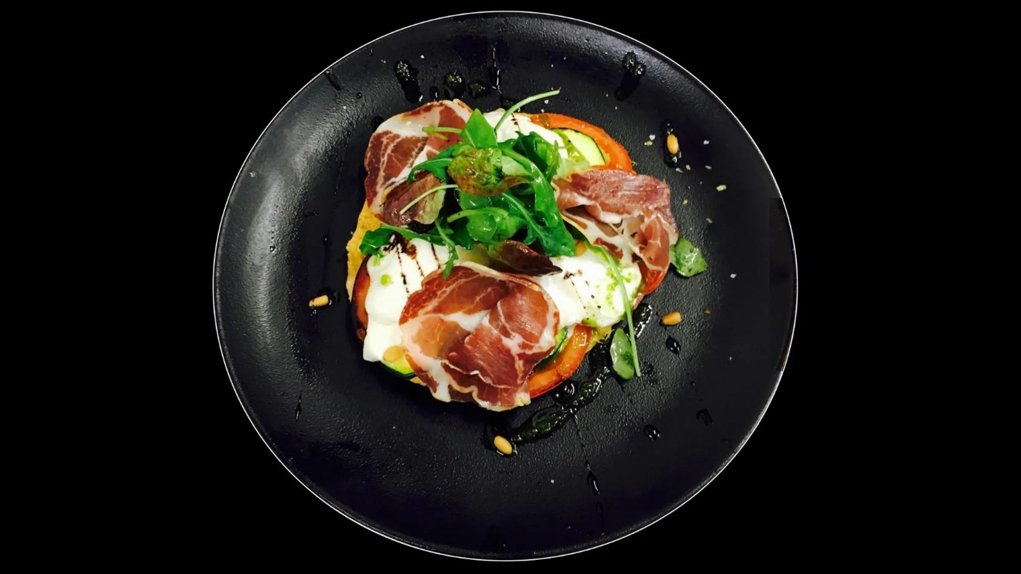 Food close-up in Hotel Novel Restaurant La Mamma