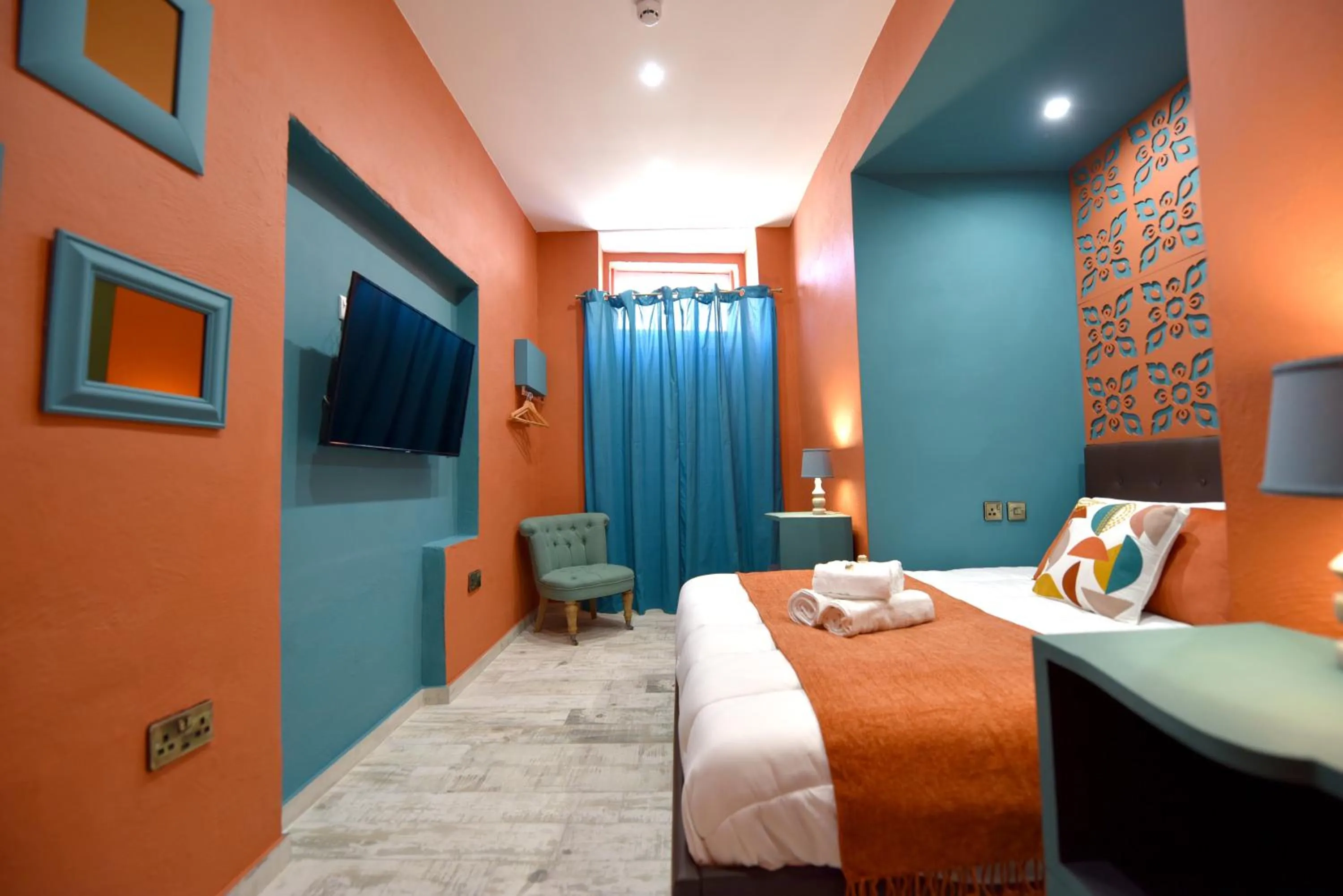 Photo of the whole room, Bed in The Lodge