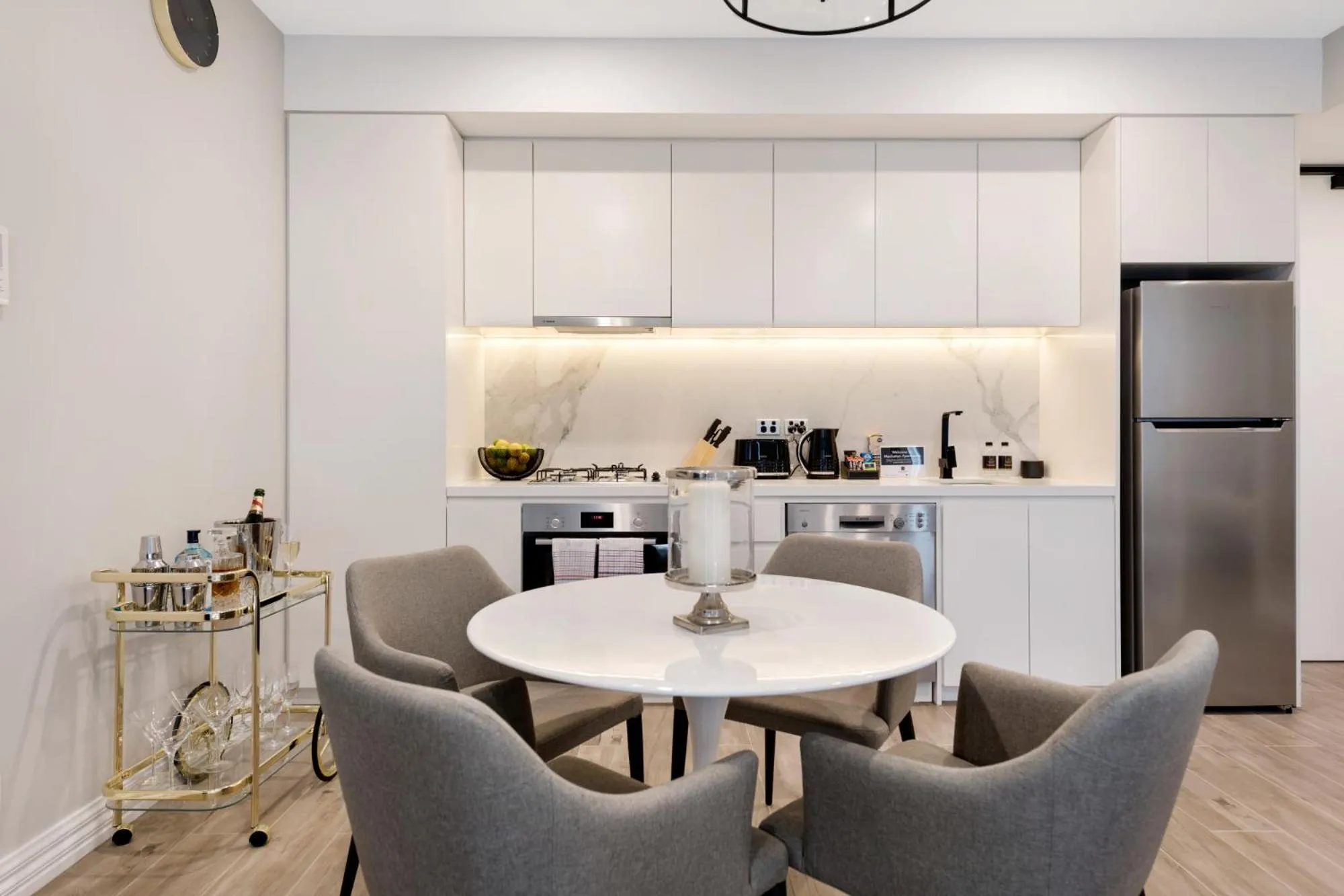 Kitchen or kitchenette in Manhattan Apartments - Glen Iris