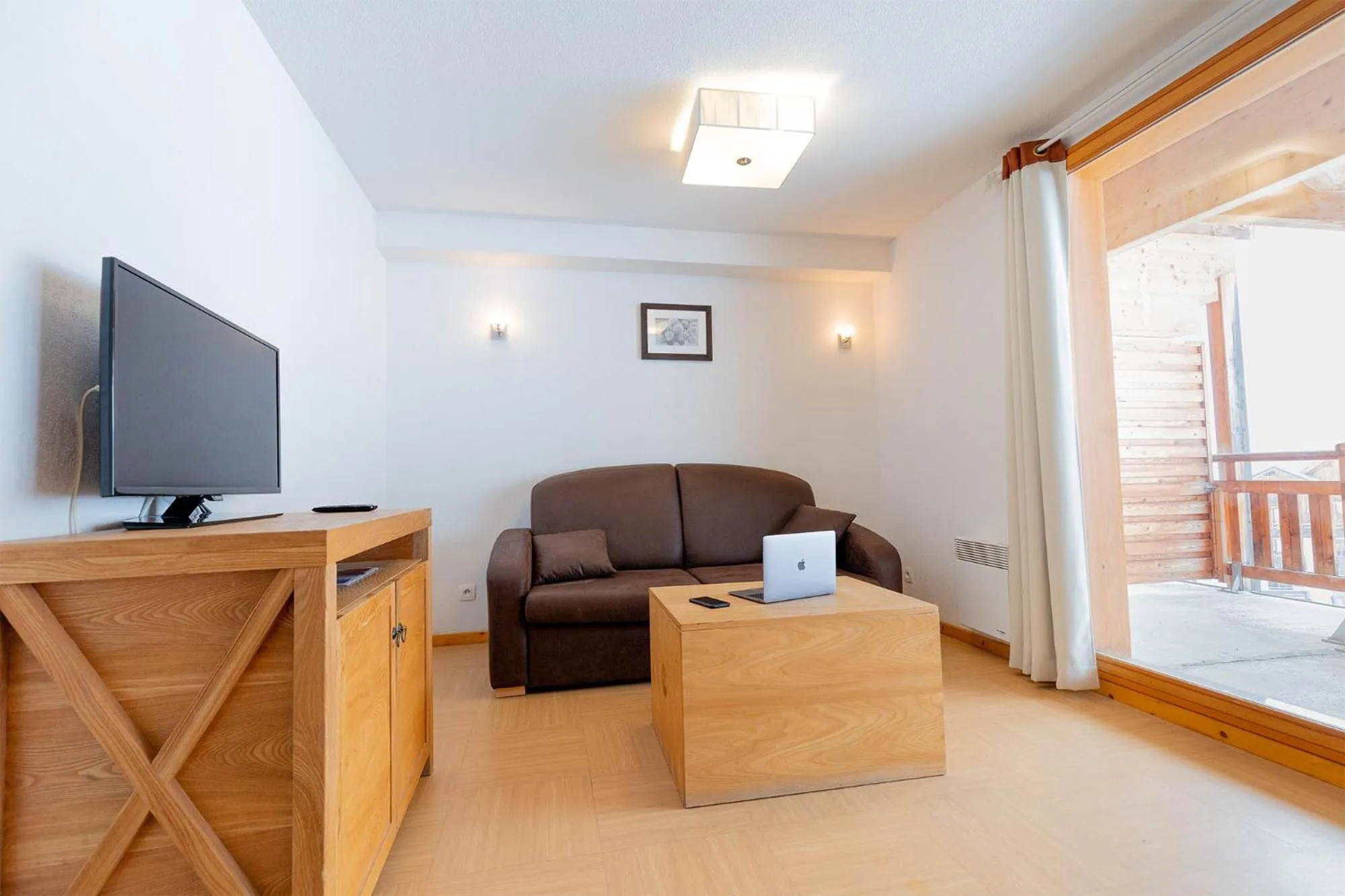 Bed in Madame Vacances Résidence Le Parc Des Airelles